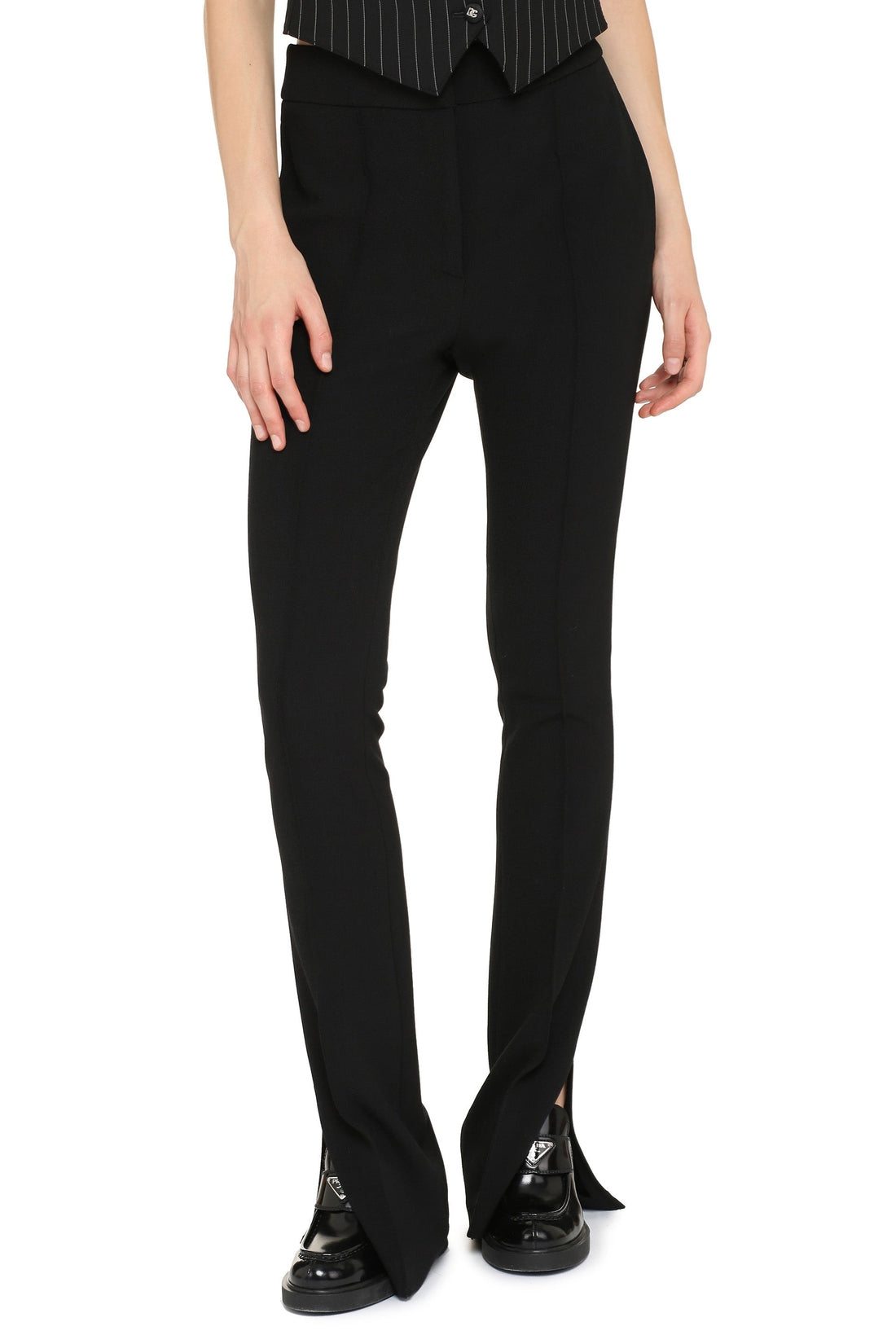 Genny-OUTLET-SALE-High-waisted flared trousers-ARCHIVIST