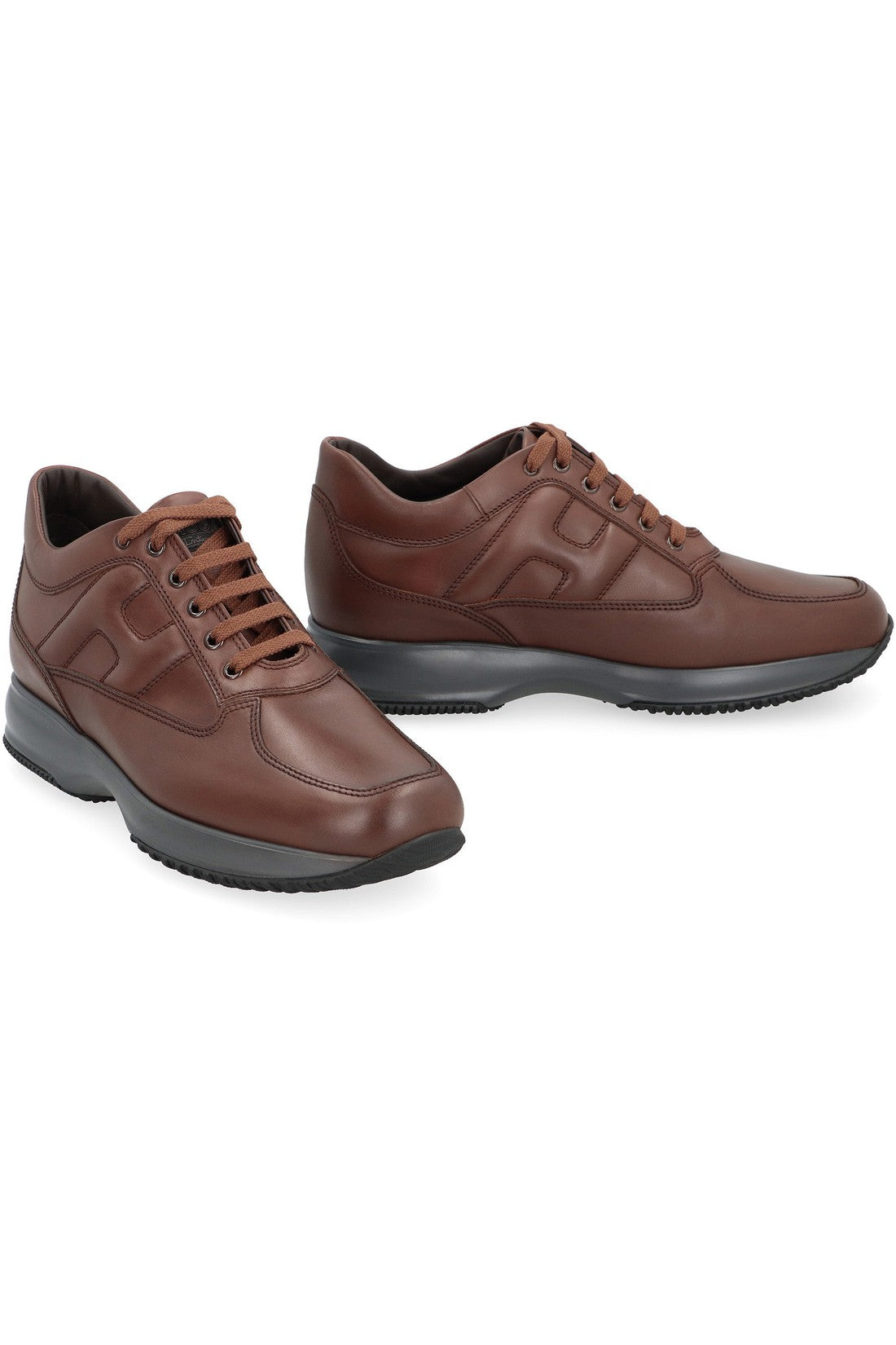 Hogan-OUTLET-SALE-Hogan Interactive leather low-top sneakers-ARCHIVIST