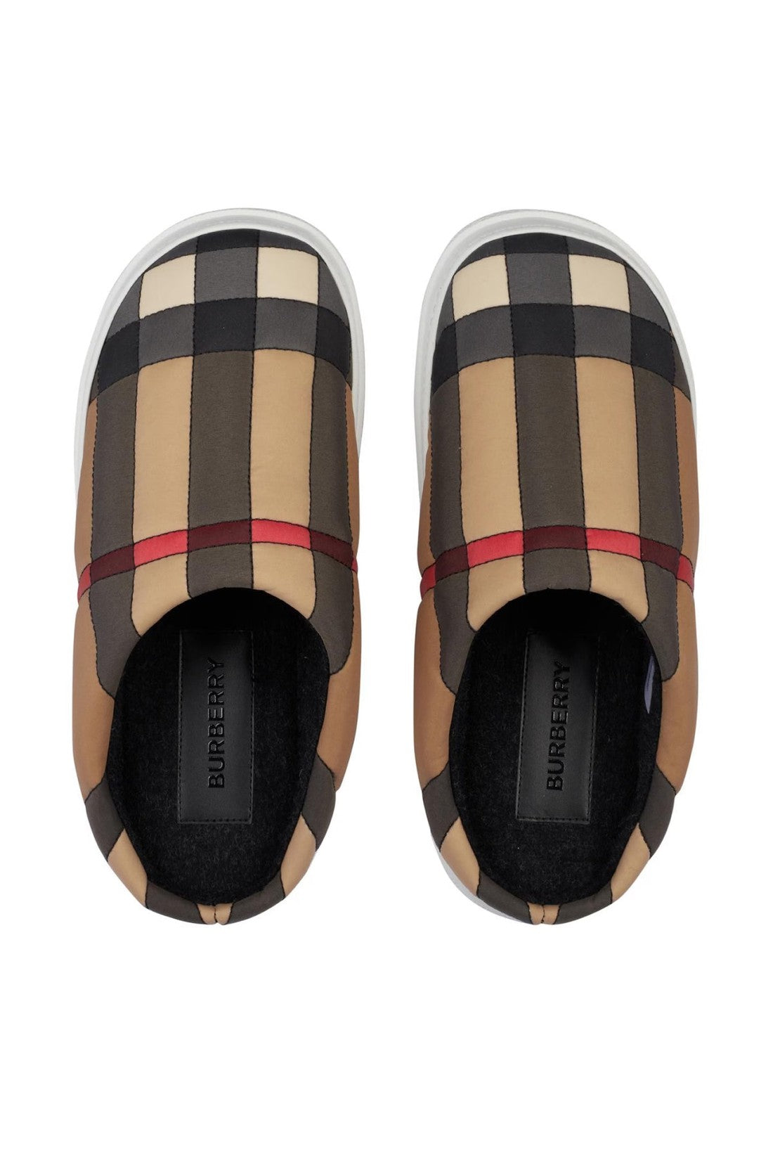 Burberry-OUTLET-SALE-Homie Check Story Logo Mules-ARCHIVIST