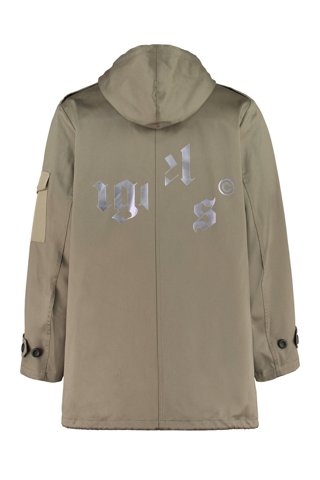 Palm Angels-OUTLET-SALE-Hooded cotton parka-ARCHIVIST