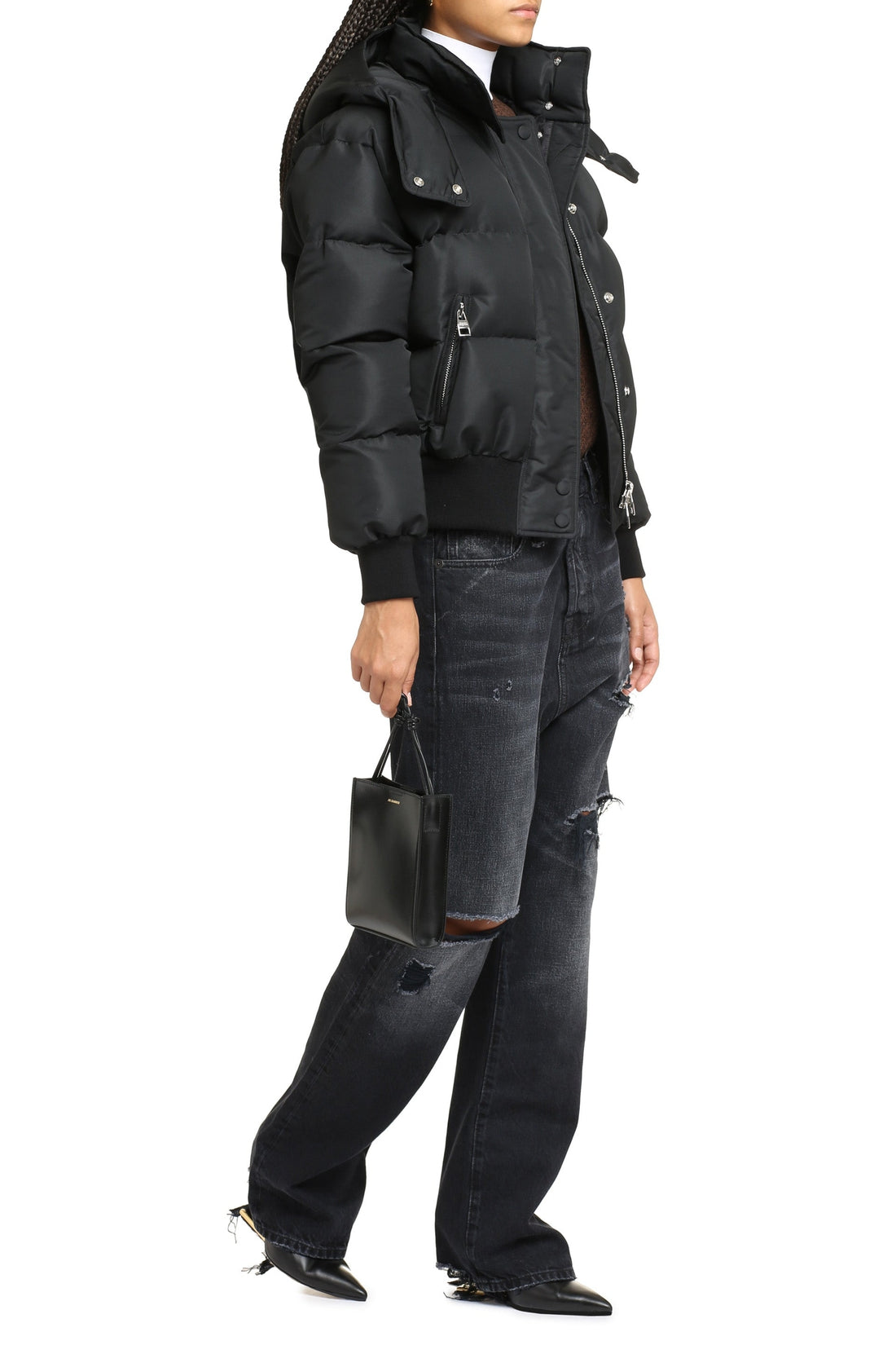 Alexander McQueen-OUTLET-SALE-Hooded down jacket-ARCHIVIST