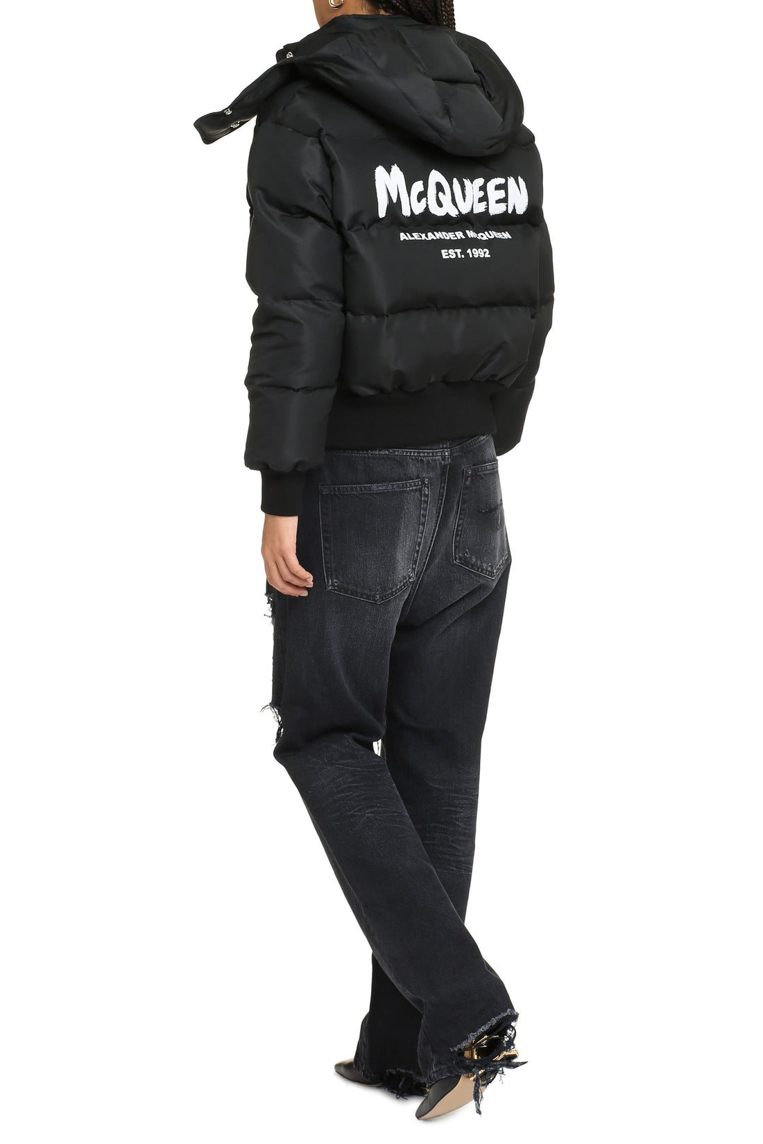 Alexander McQueen-OUTLET-SALE-Hooded down jacket-ARCHIVIST