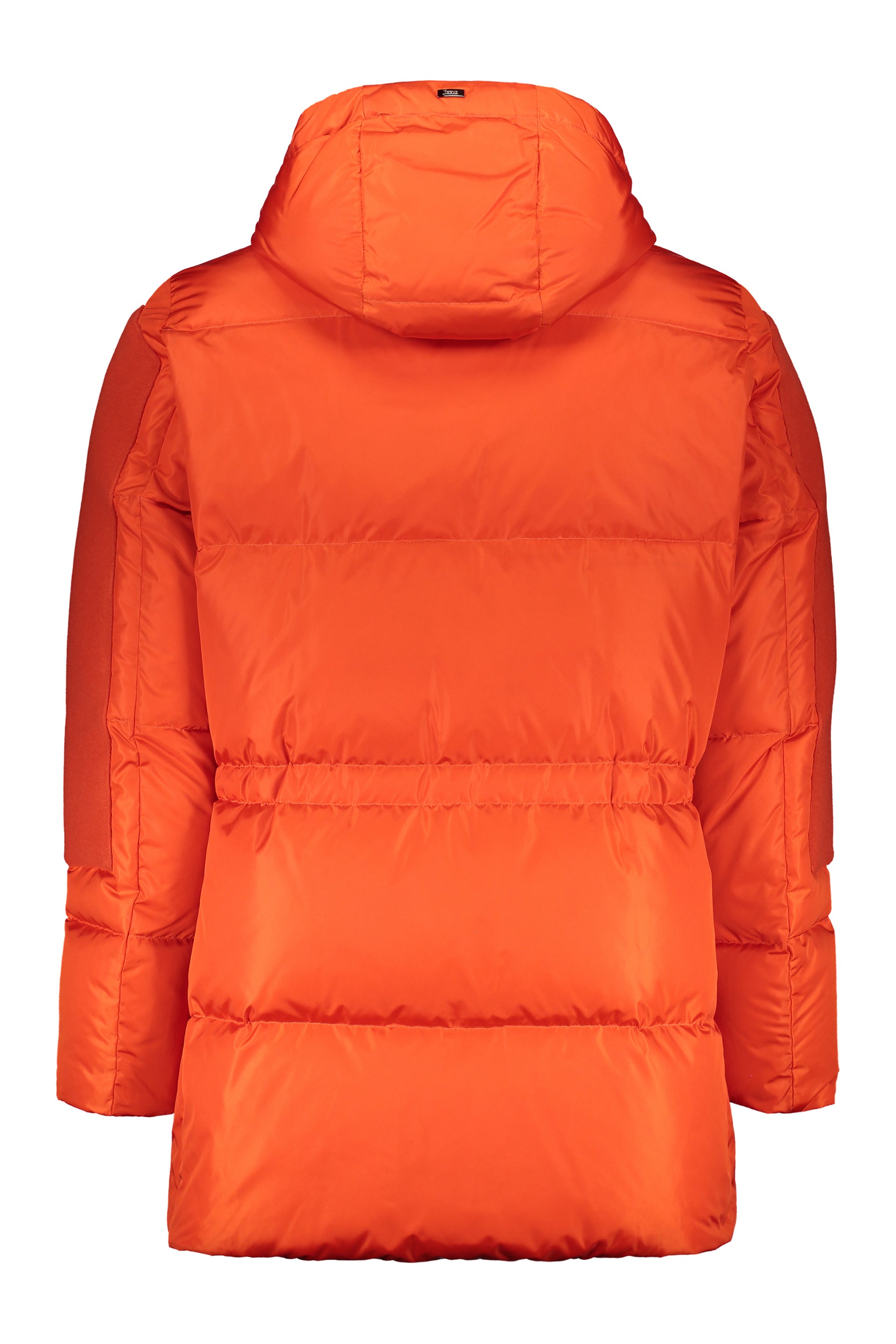 Hooded down jacket