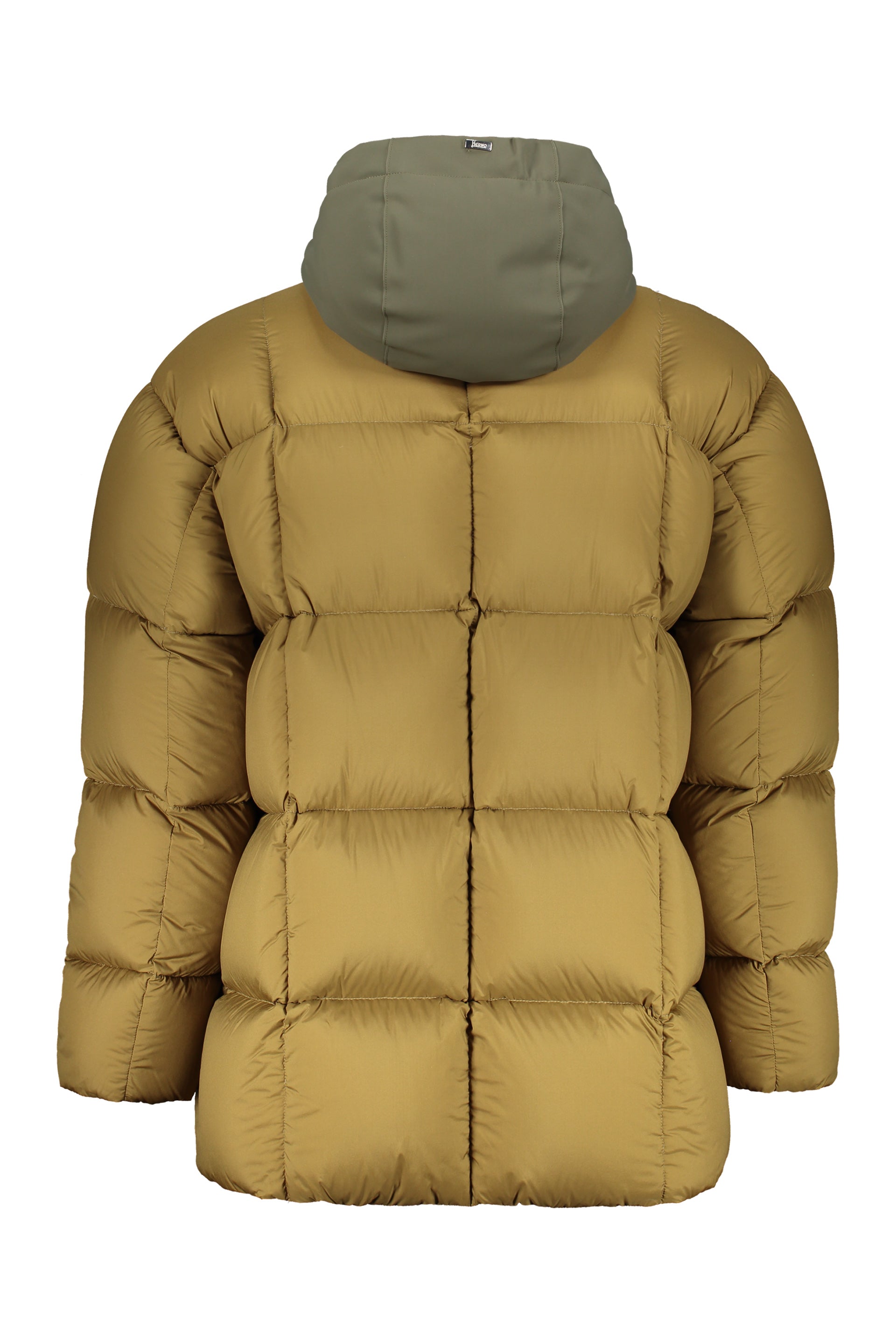 Hooded down jacket