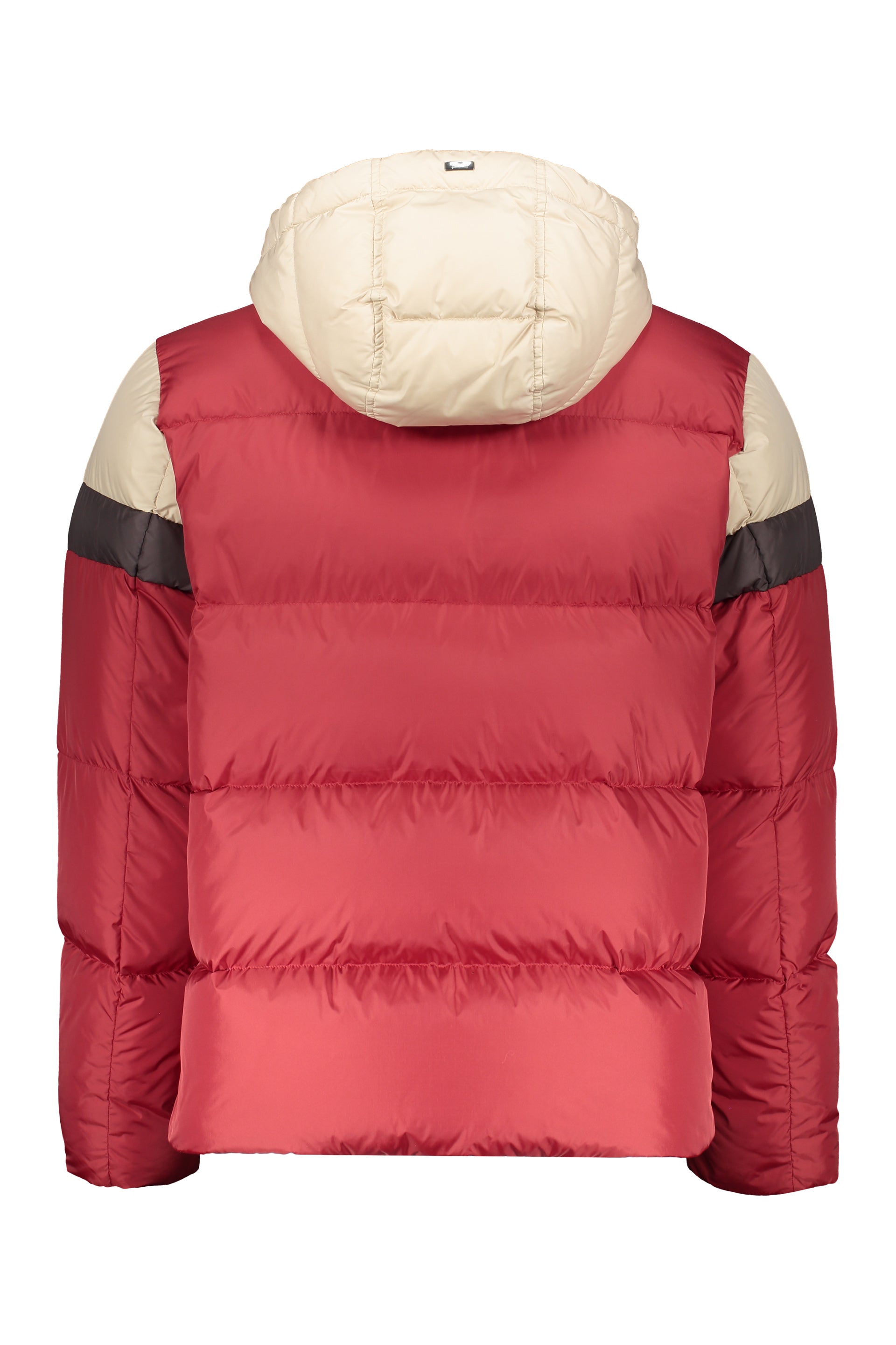 Hooded down jacket