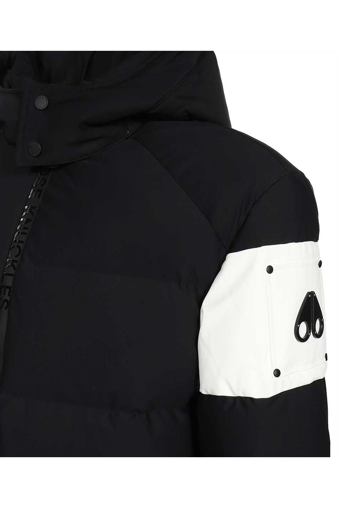 Moose Knuckles-OUTLET-SALE-Hooded nylon down jacket-ARCHIVIST