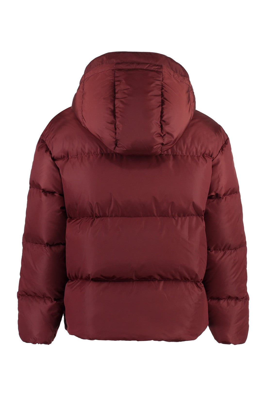 Palm Angels-OUTLET-SALE-Hooded nylon down jacket-ARCHIVIST