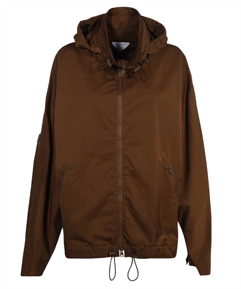 Bottega Veneta-OUTLET-SALE-Hooded nylon jacket-ARCHIVIST