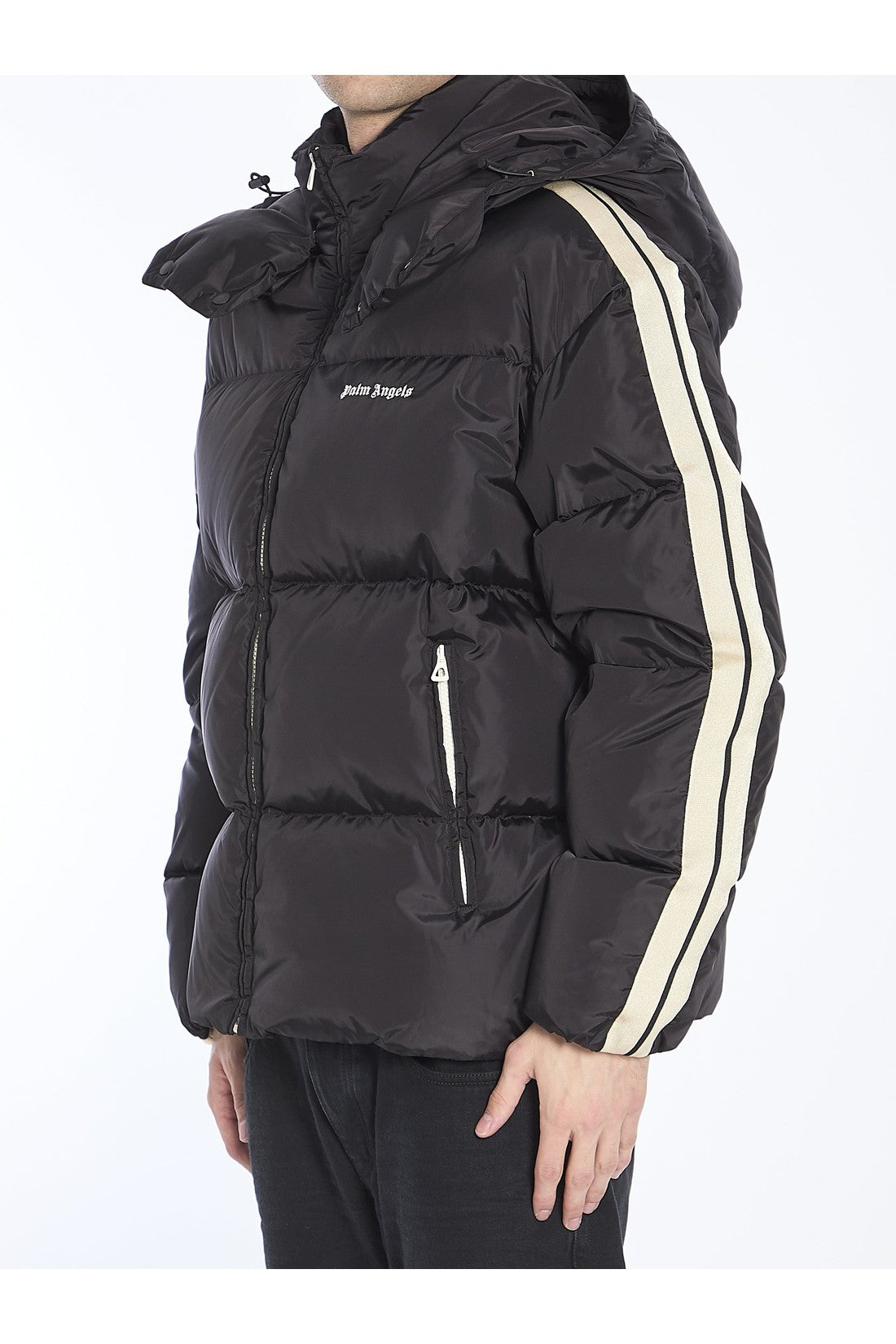 PALM ANGELS-OUTLET-SALE-Hooded puffer jacket-ARCHIVIST