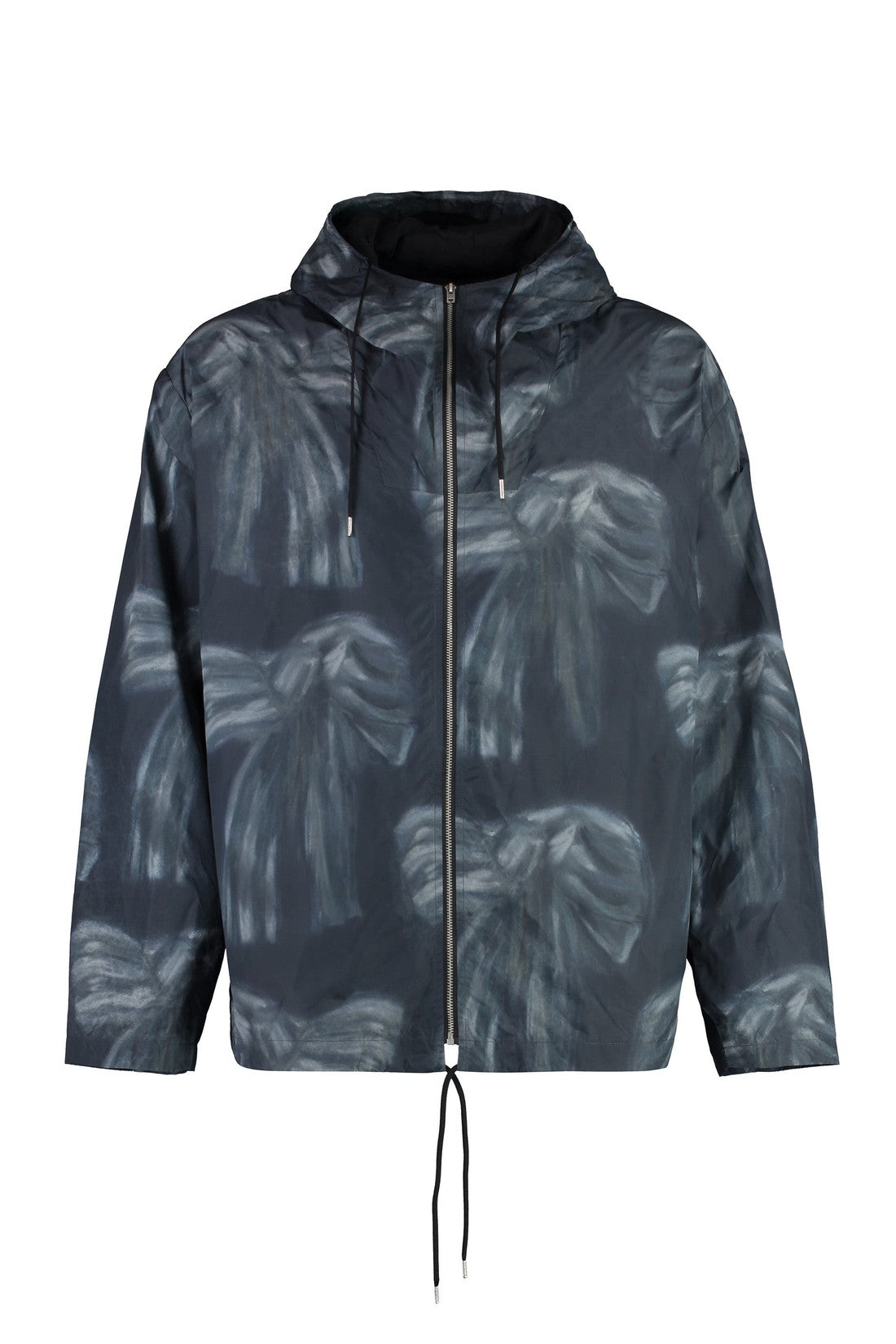 Acne Studios-OUTLET-SALE-Hooded techno fabric raincoat-ARCHIVIST