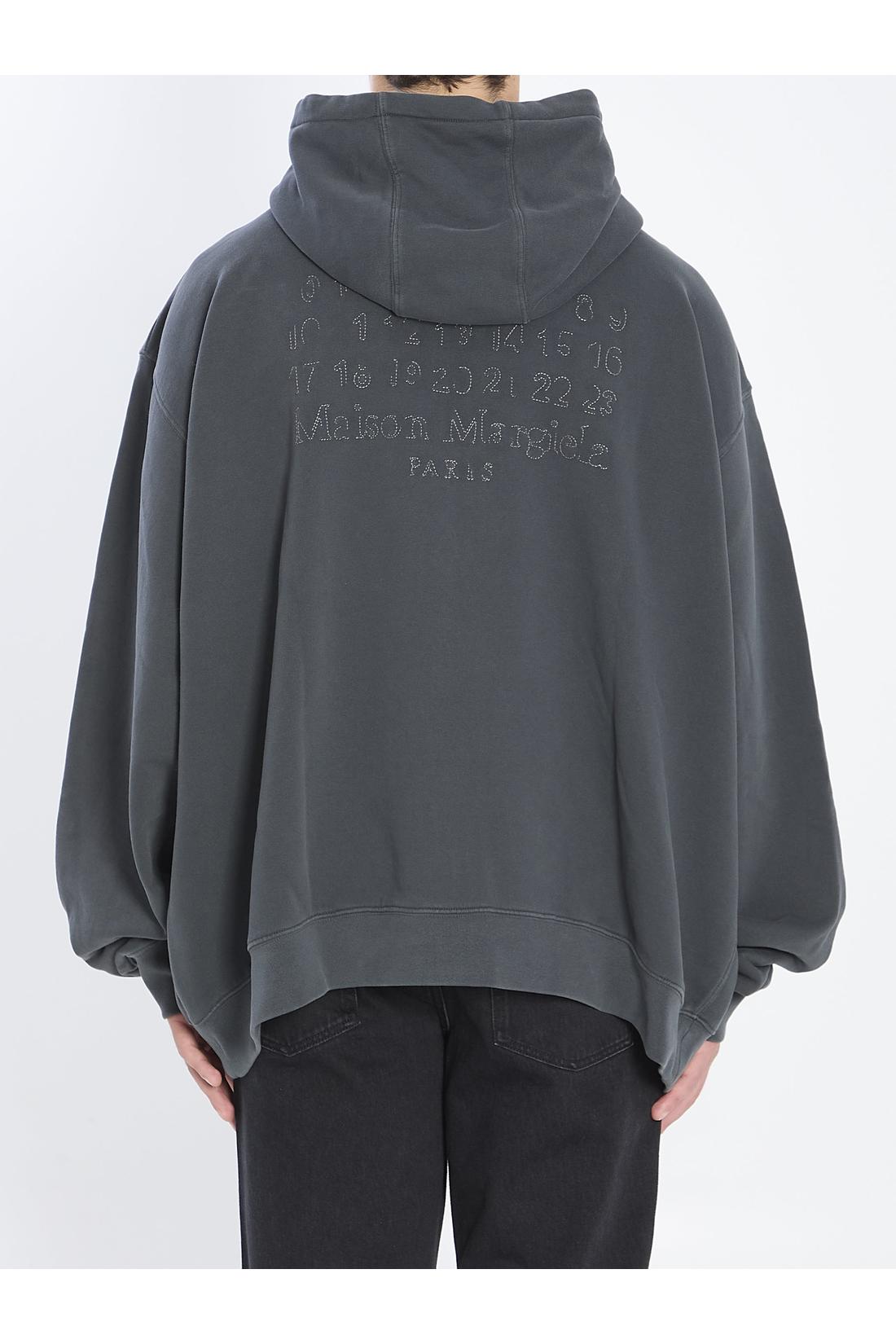 Maison Margiela-OUTLET-SALE-Hoodie with numeric logo-ARCHIVIST