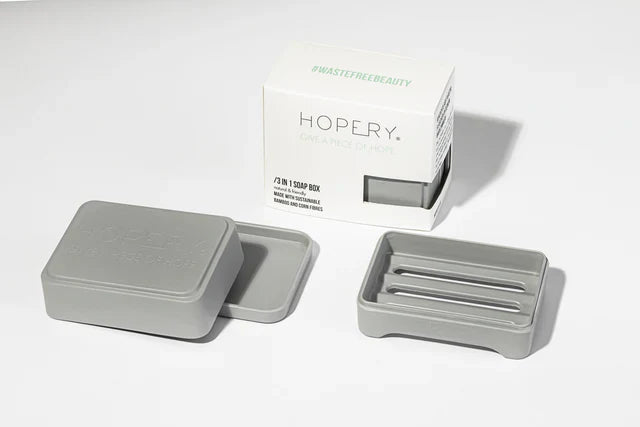 Verdancia-/HOPERY GREY 3 in 1 Soap Box - aus Bambus und Mais-Seife-Black-Deal-Outlet-by-ARCHIVIST