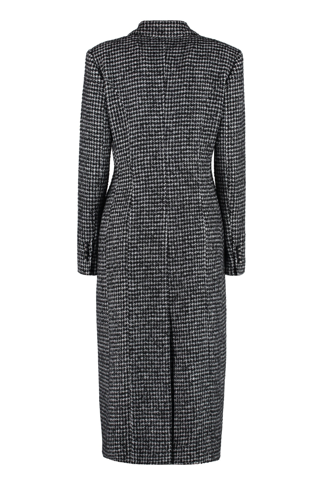 Dolce & Gabbana-OUTLET-SALE-Houndstooth double-breasted coat-ARCHIVIST