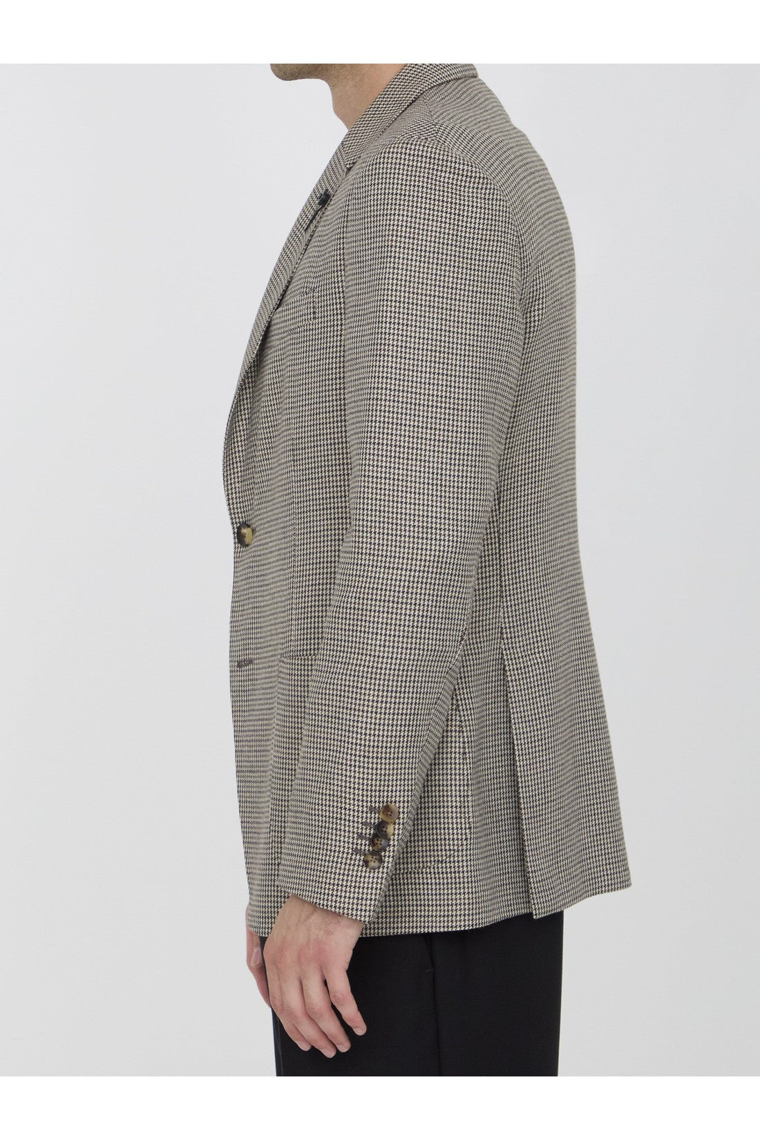 LARDINI-OUTLET-SALE-Houndstooth jacket-ARCHIVIST