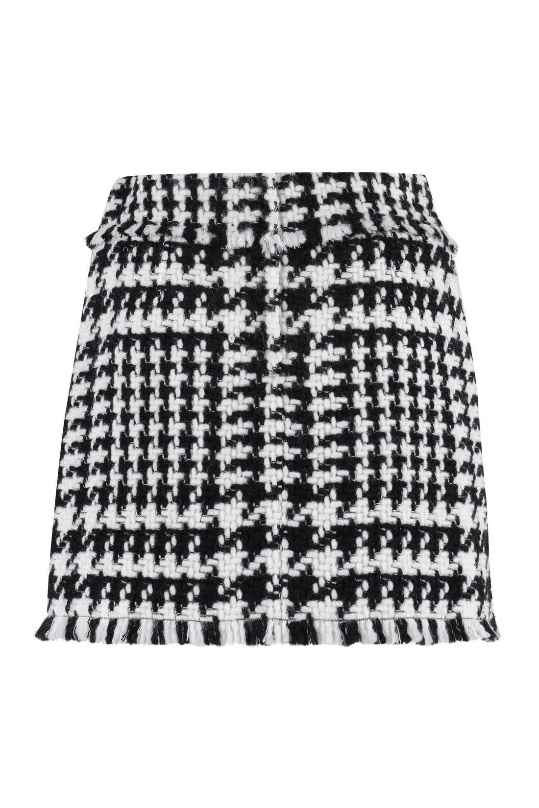 Dolce & Gabbana-OUTLET-SALE-Houndstooth mini skirt-ARCHIVIST