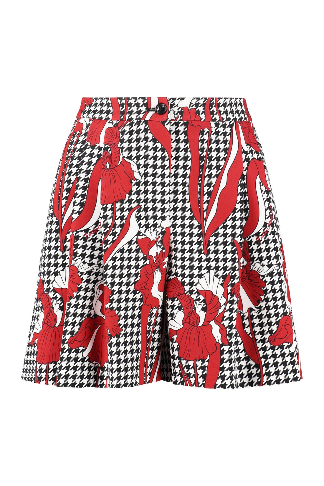 Boutique Moschino-OUTLET-SALE-Houndstooth shorts-ARCHIVIST