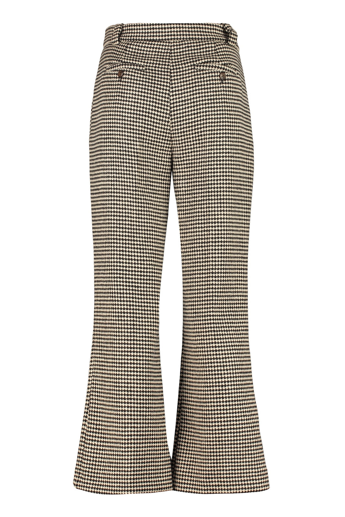 Pinko-OUTLET-SALE-Houndstooth wool-blend trousers-ARCHIVIST