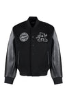 Axel Arigato-OUTLET-SALE-Hudosn wool bomber jacket with patch-ARCHIVIST