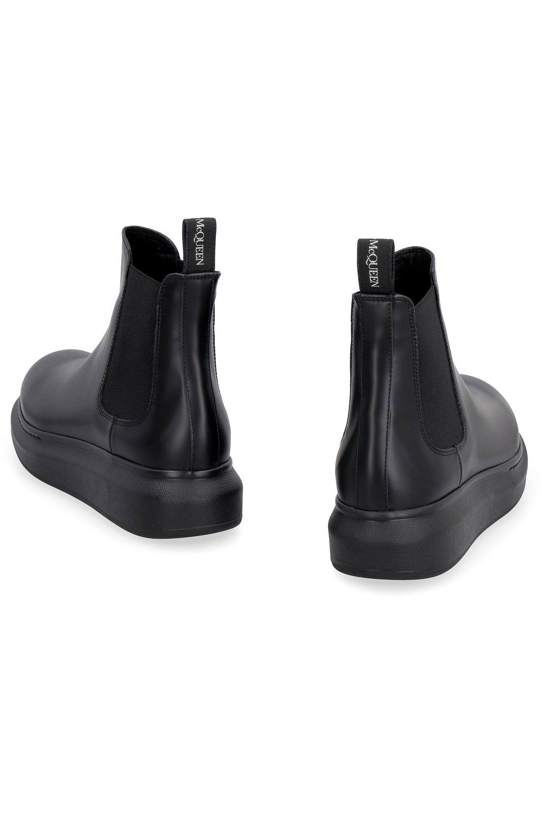 Alexander McQueen-OUTLET-SALE-Hybrid leather Chelsea boots-ARCHIVIST