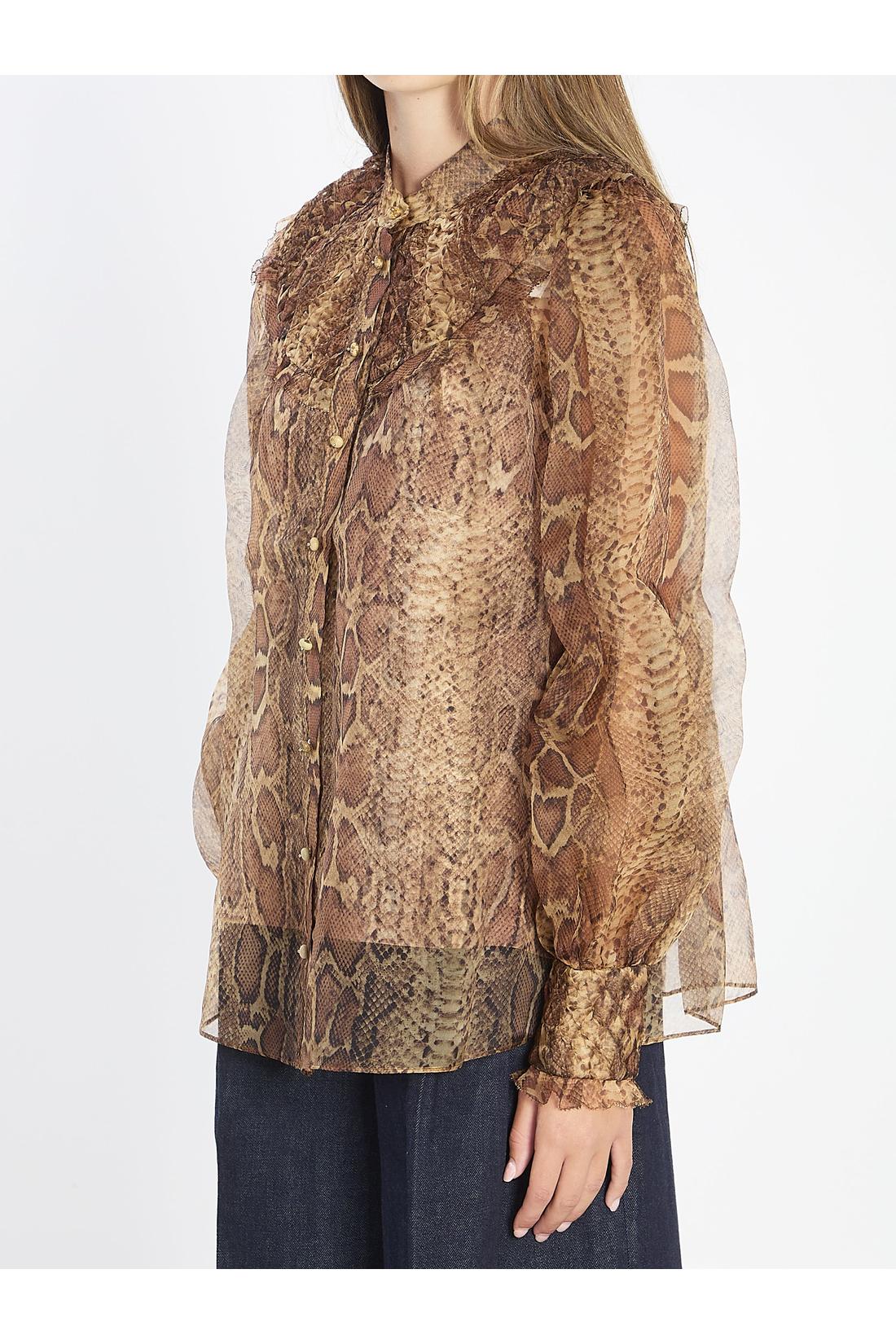 Zimmermann-OUTLET-SALE-Hypnotic Smocked blouse-ARCHIVIST