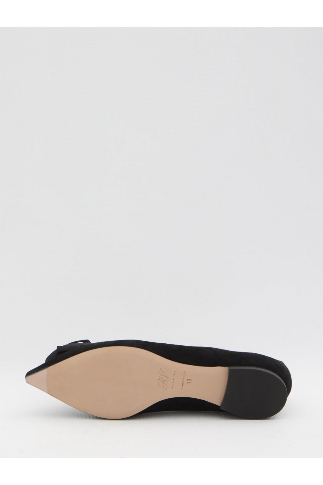 Roger Vivier-OUTLET-SALE-I Love Vivier ballerinas with rose-ARCHIVIST