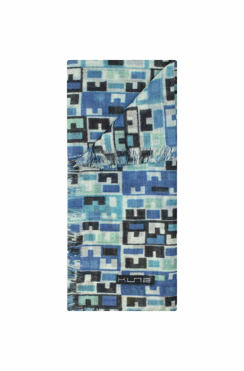 Verdancia-Kuna - Alpaka Webschal - Weaving – 70 % Baby‑Alpaka & 30 % Seide-Schals-Black-Deal-Outlet-by-ARCHIVIST