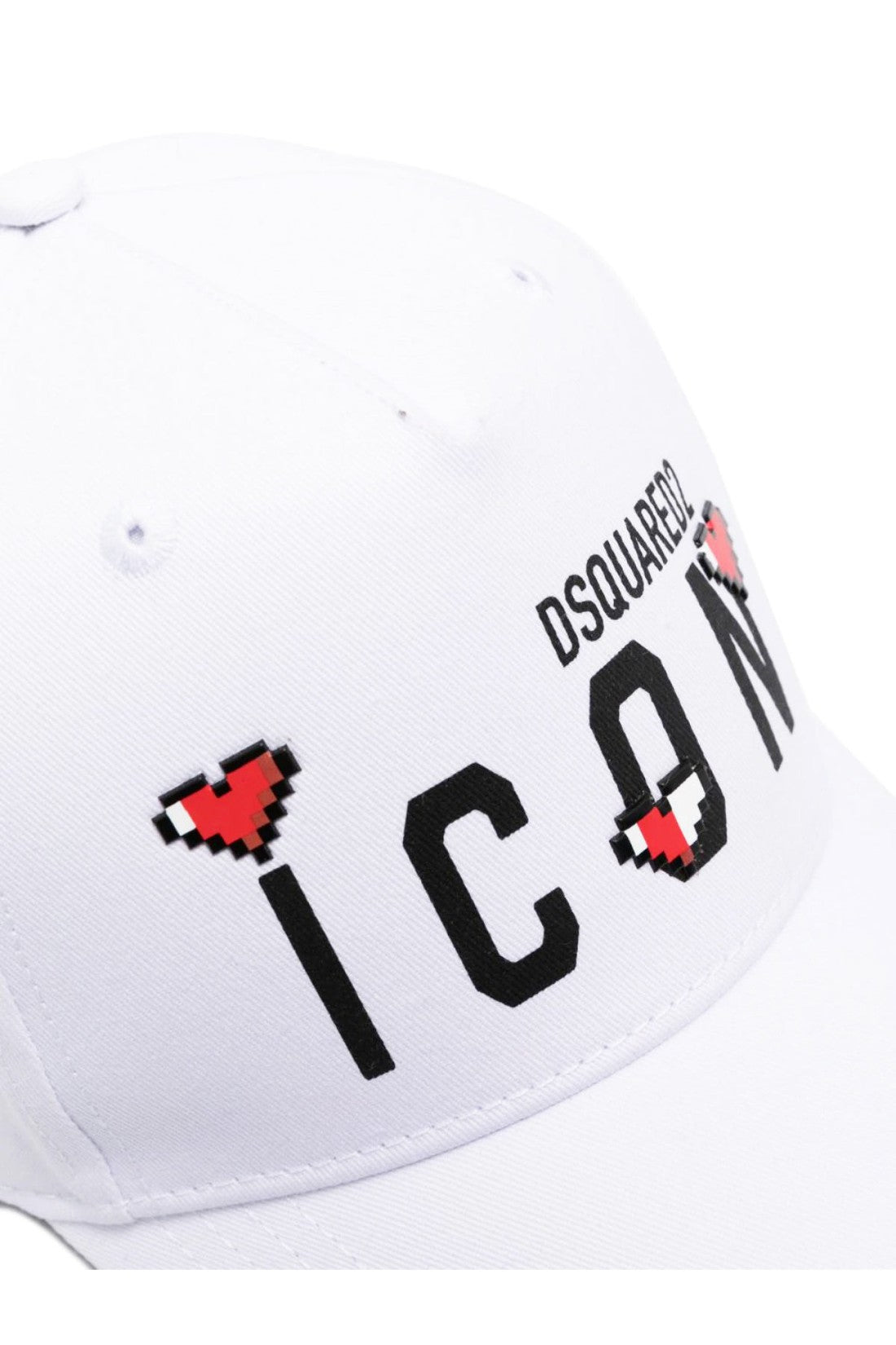 Dsquared2-OUTLET-SALE-ICON Logo Printed Curved Peak Baseball Cap-ARCHIVIST