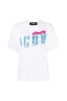 Dsquared2-OUTLET-SALE-ICON Print Logo T-Shirt-ARCHIVIST