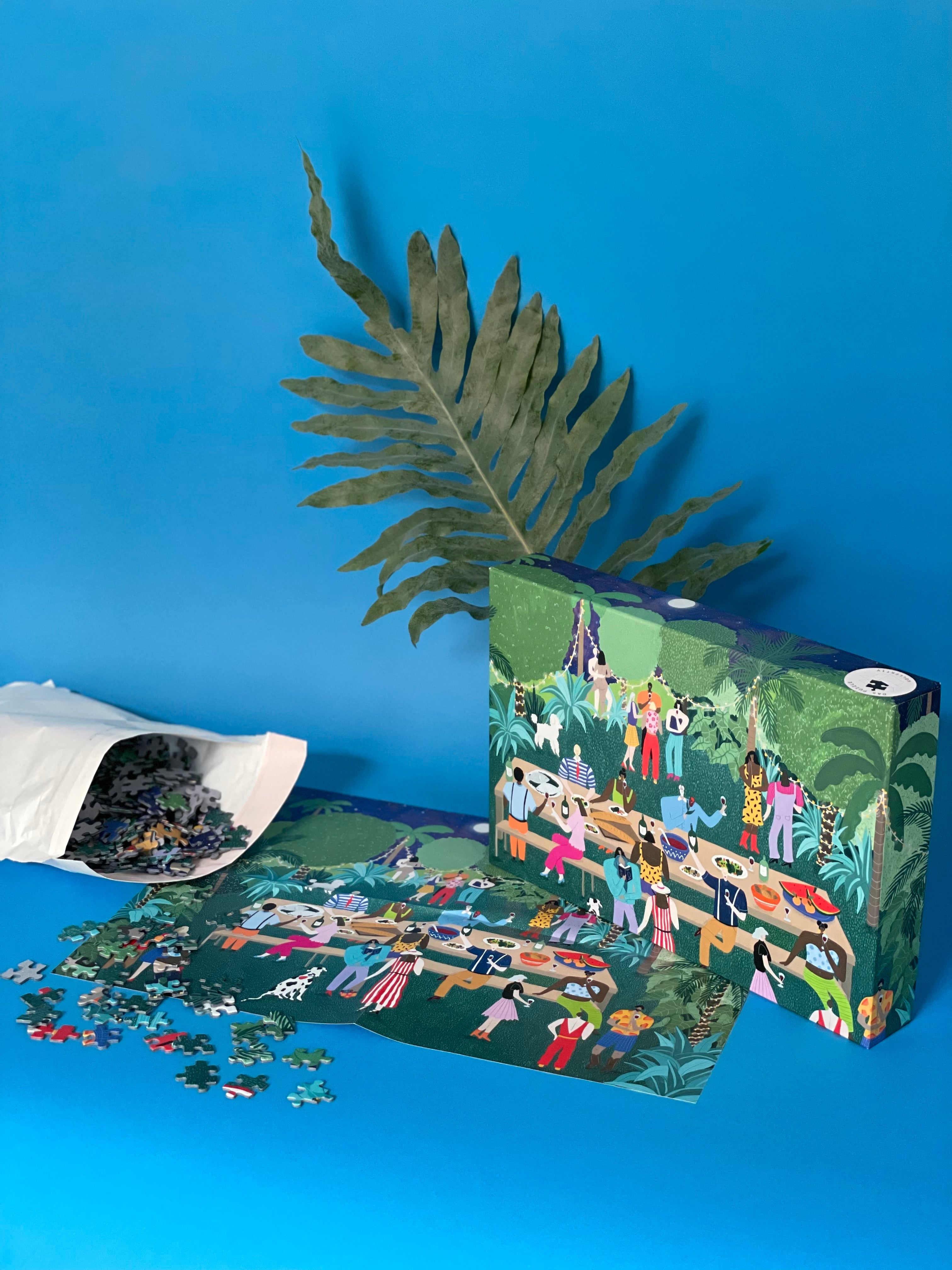 Das Puzzle Kollektiv-"Midnight In Paradise"-1000 Teile-Black-Deal-Outlet-by-ARCHIVIST