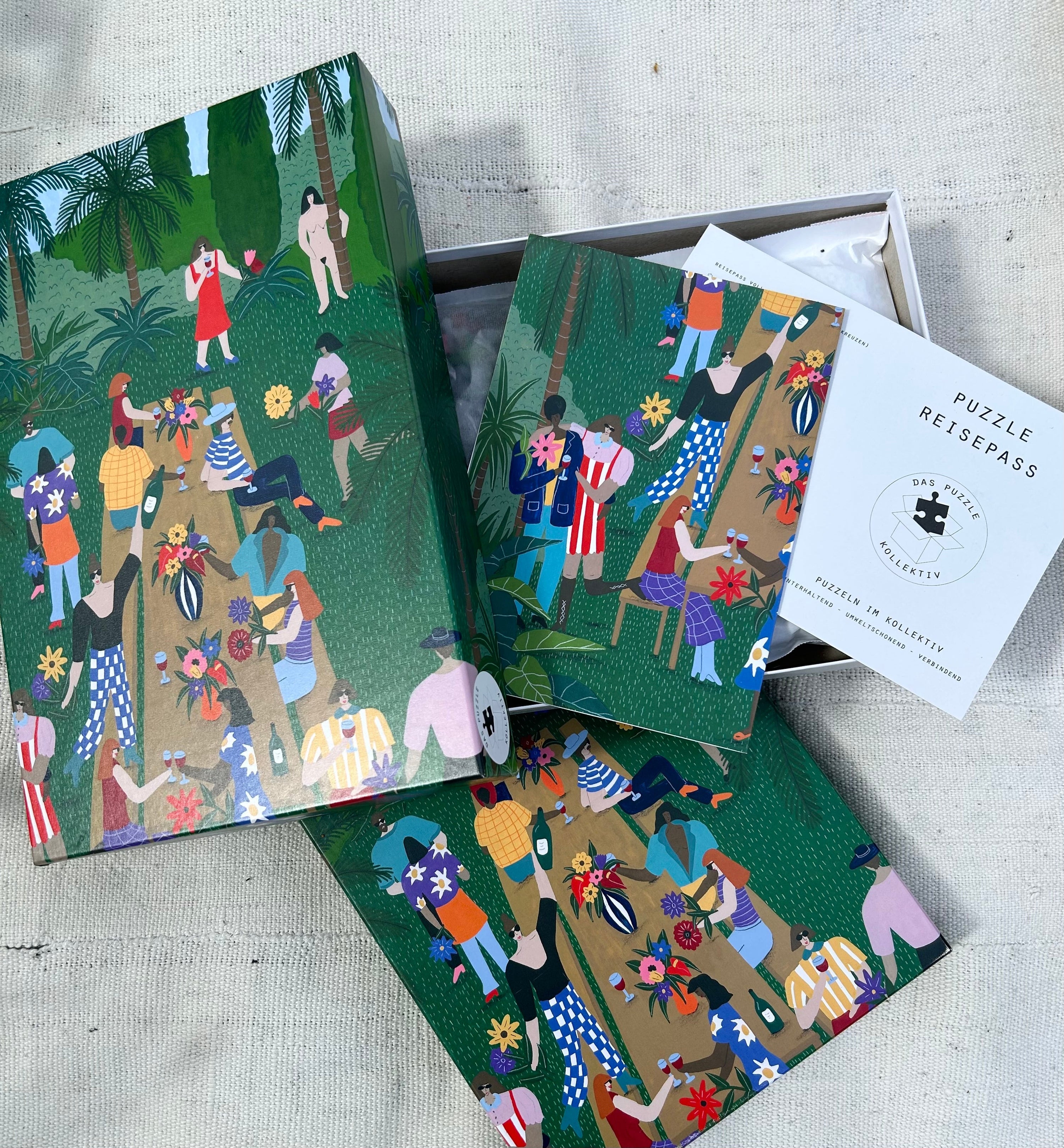 Das Puzzle Kollektiv-"Garden Party"-1000 Teile-Black-Deal-Outlet-by-ARCHIVIST