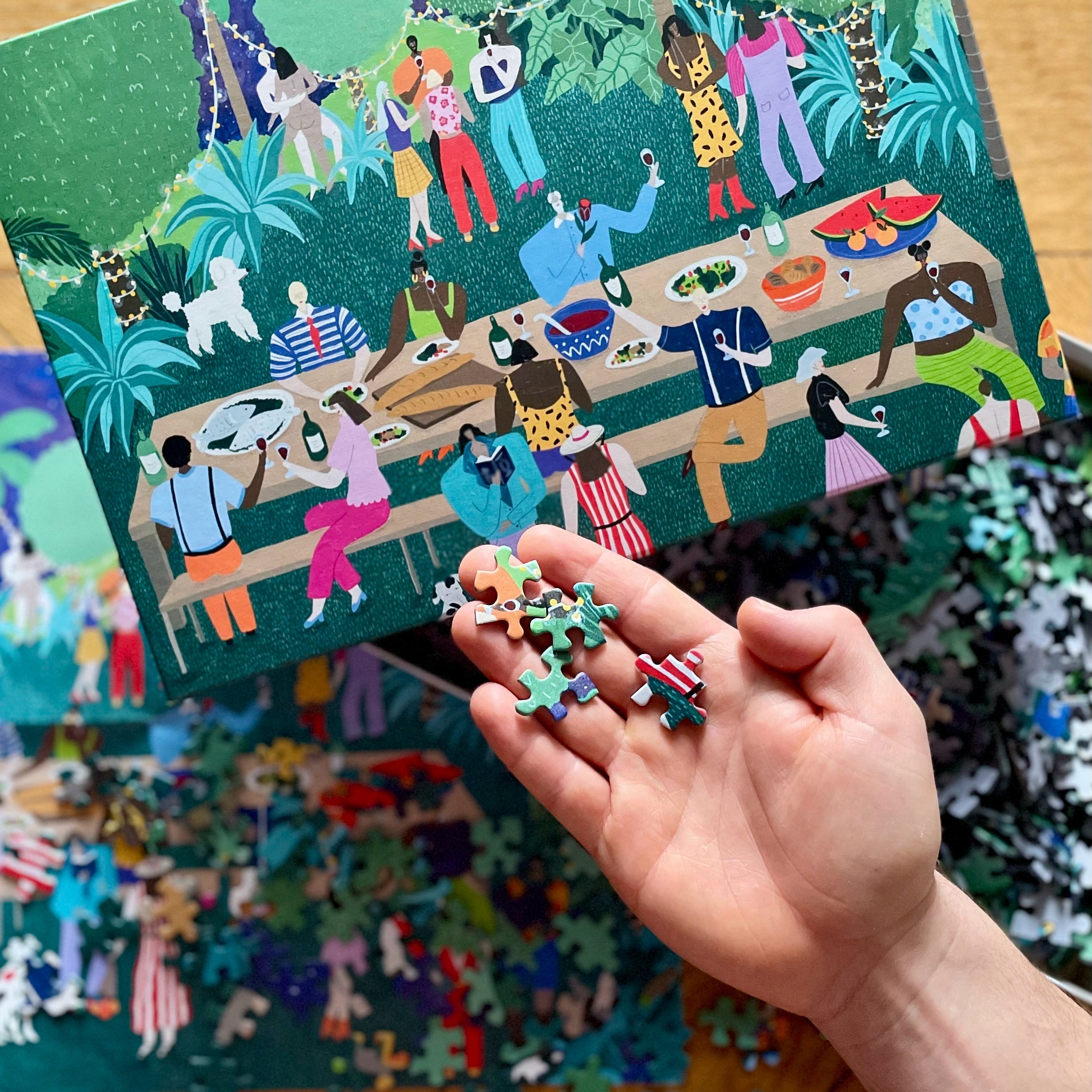 Das Puzzle Kollektiv-"Midnight In Paradise"-1000 Teile-Black-Deal-Outlet-by-ARCHIVIST