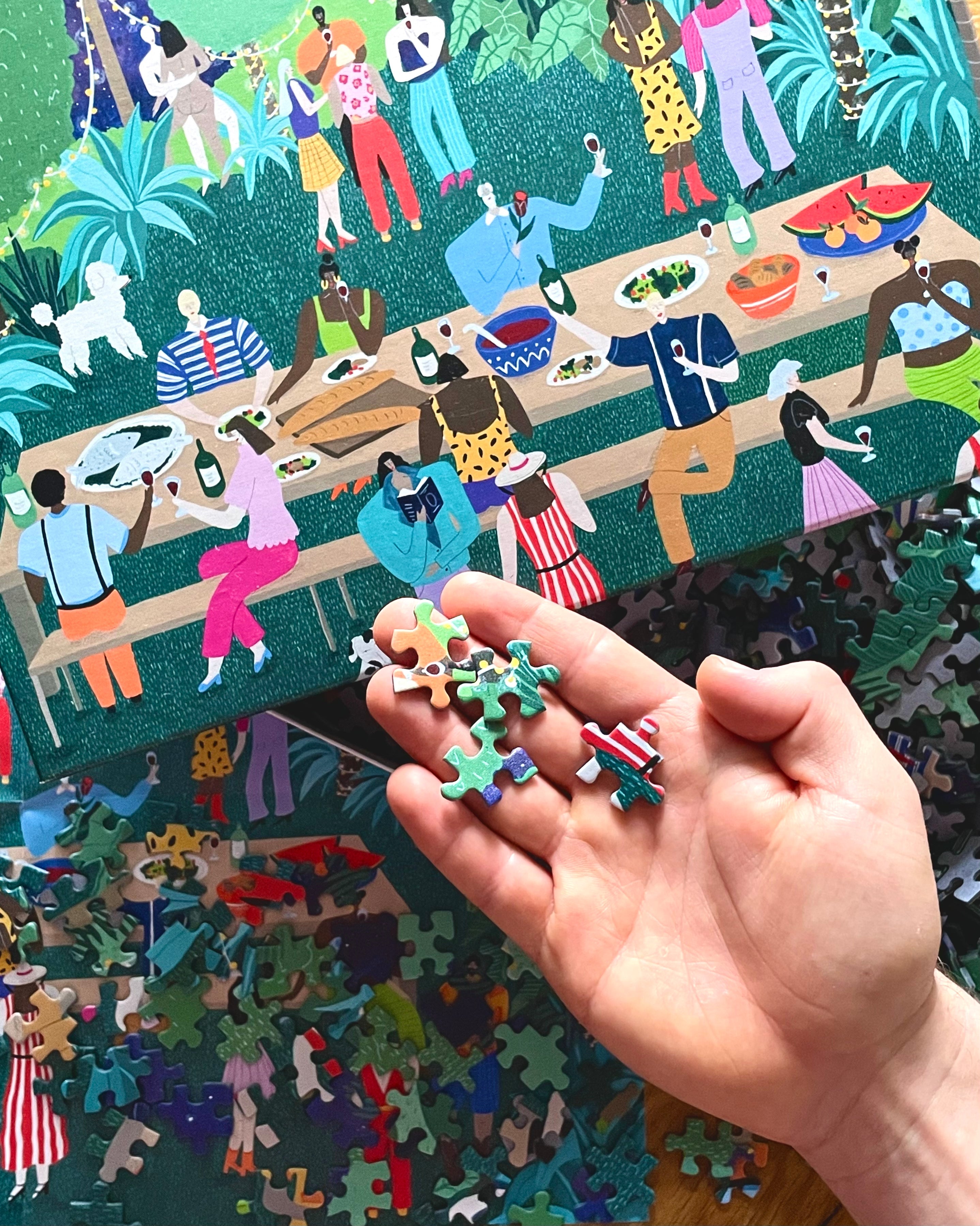 Das Puzzle Kollektiv-"Midnight In Paradise"-1000 Teile-Black-Deal-Outlet-by-ARCHIVIST