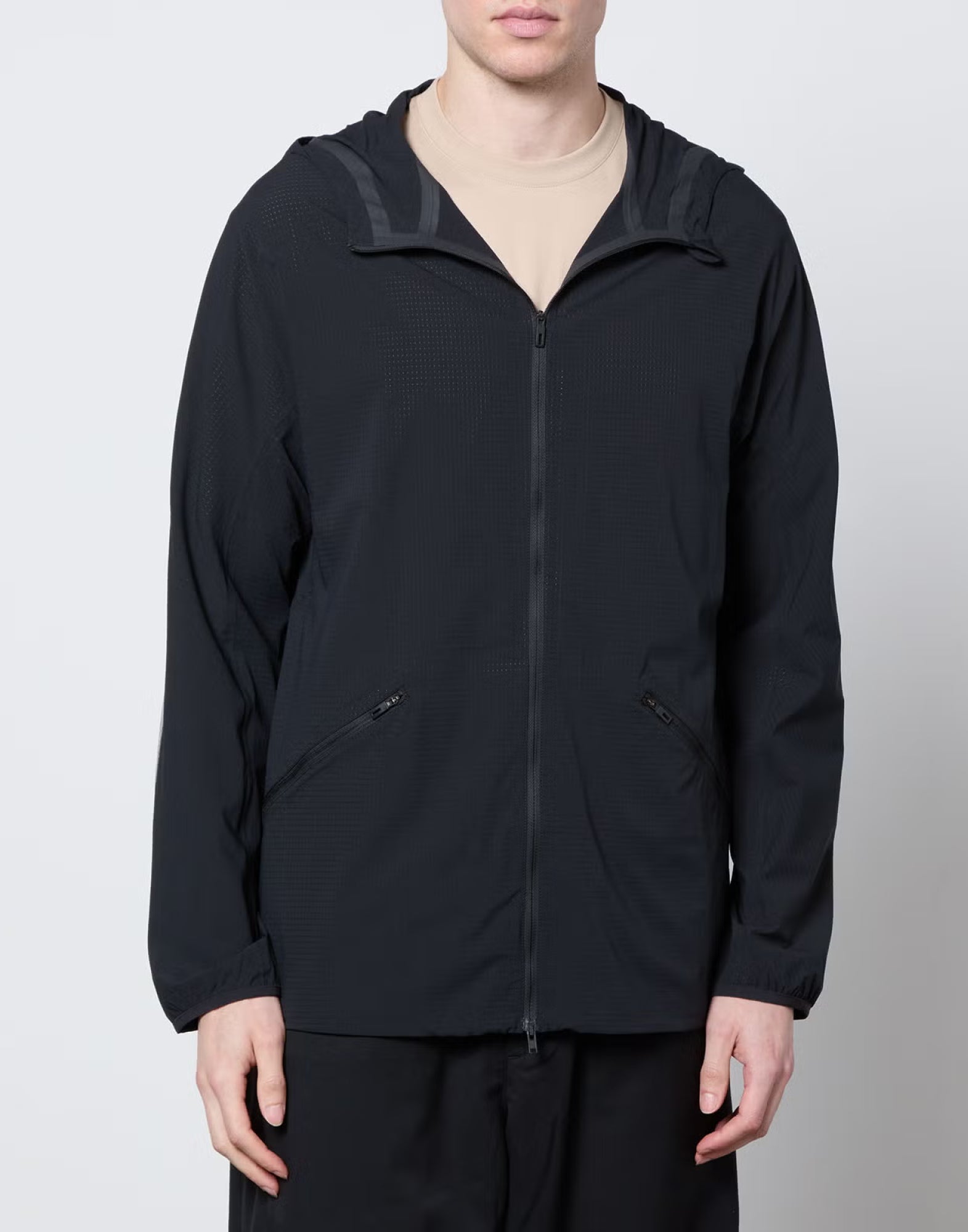 Y-3-OUTLET-SALE-Running Logo Ripstop Hooded Jacket-ARCHIVIST