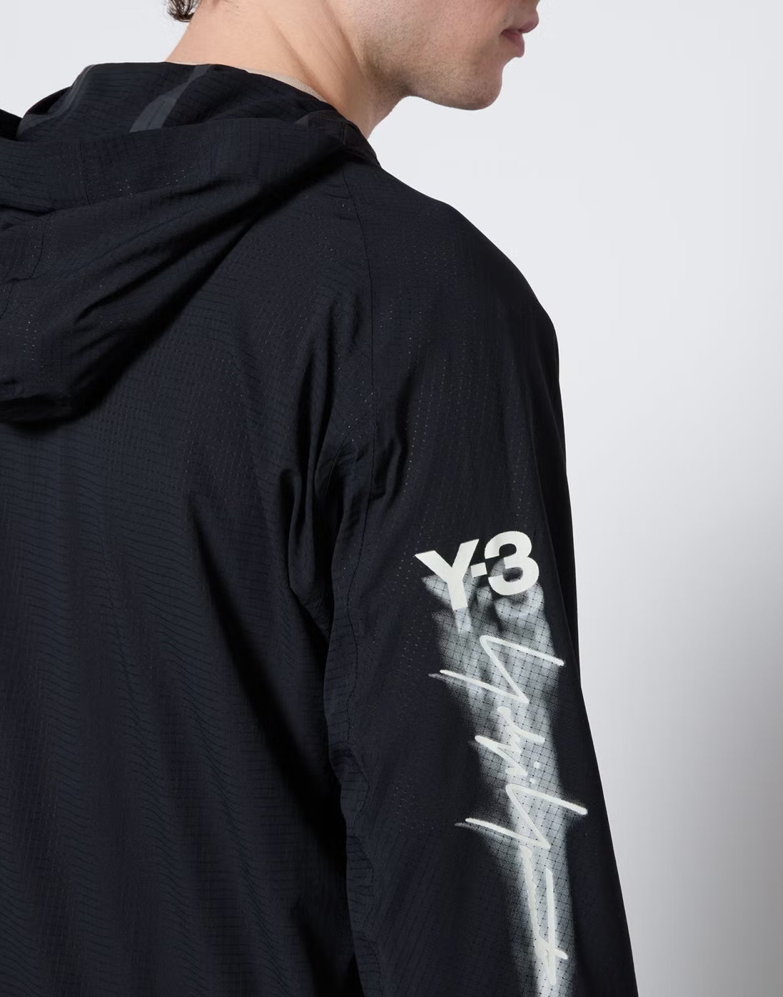 Y-3-OUTLET-SALE-Running Logo Ripstop Hooded Jacket-ARCHIVIST