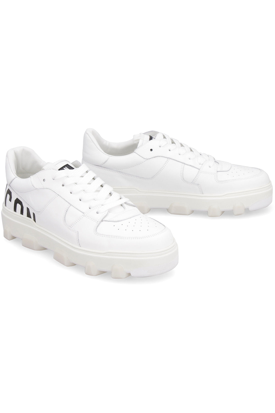 Dsquared2-OUTLET-SALE-Icon Basket leather low-top sneakers-ARCHIVIST