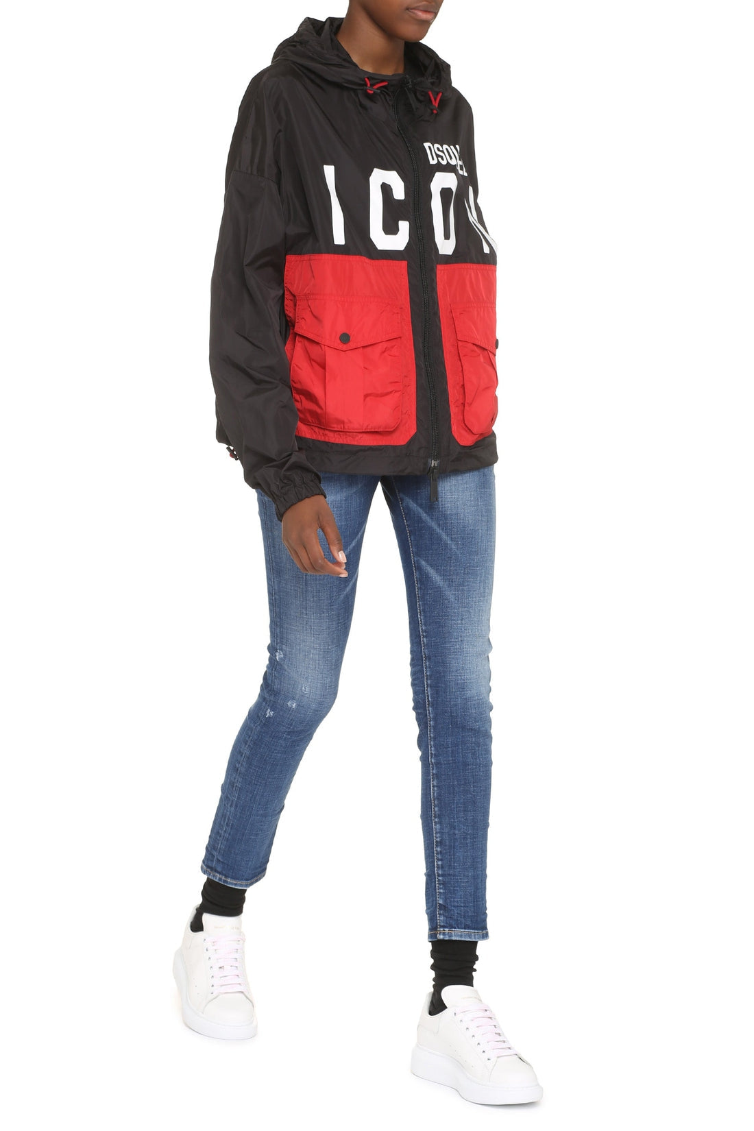 Dsquared2-OUTLET-SALE-Icon hooded windbreaker-ARCHIVIST