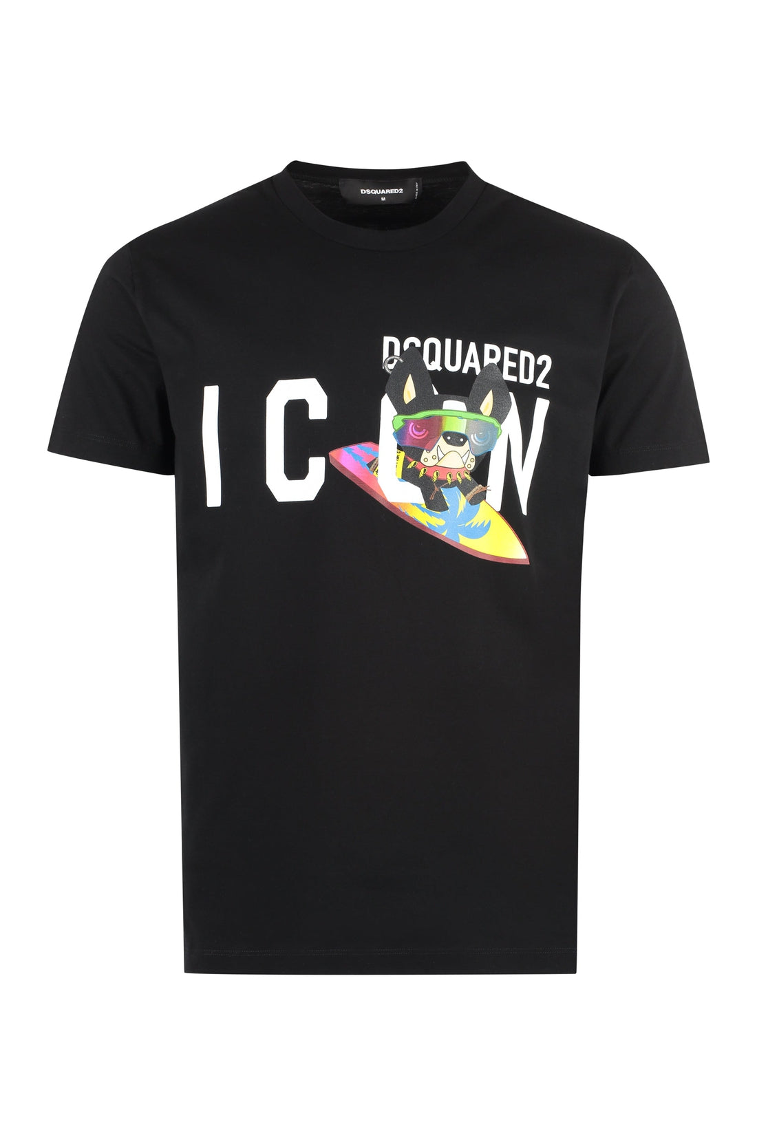 Dsquared2-OUTLET-SALE-Icon printed cotton T-shirt-ARCHIVIST