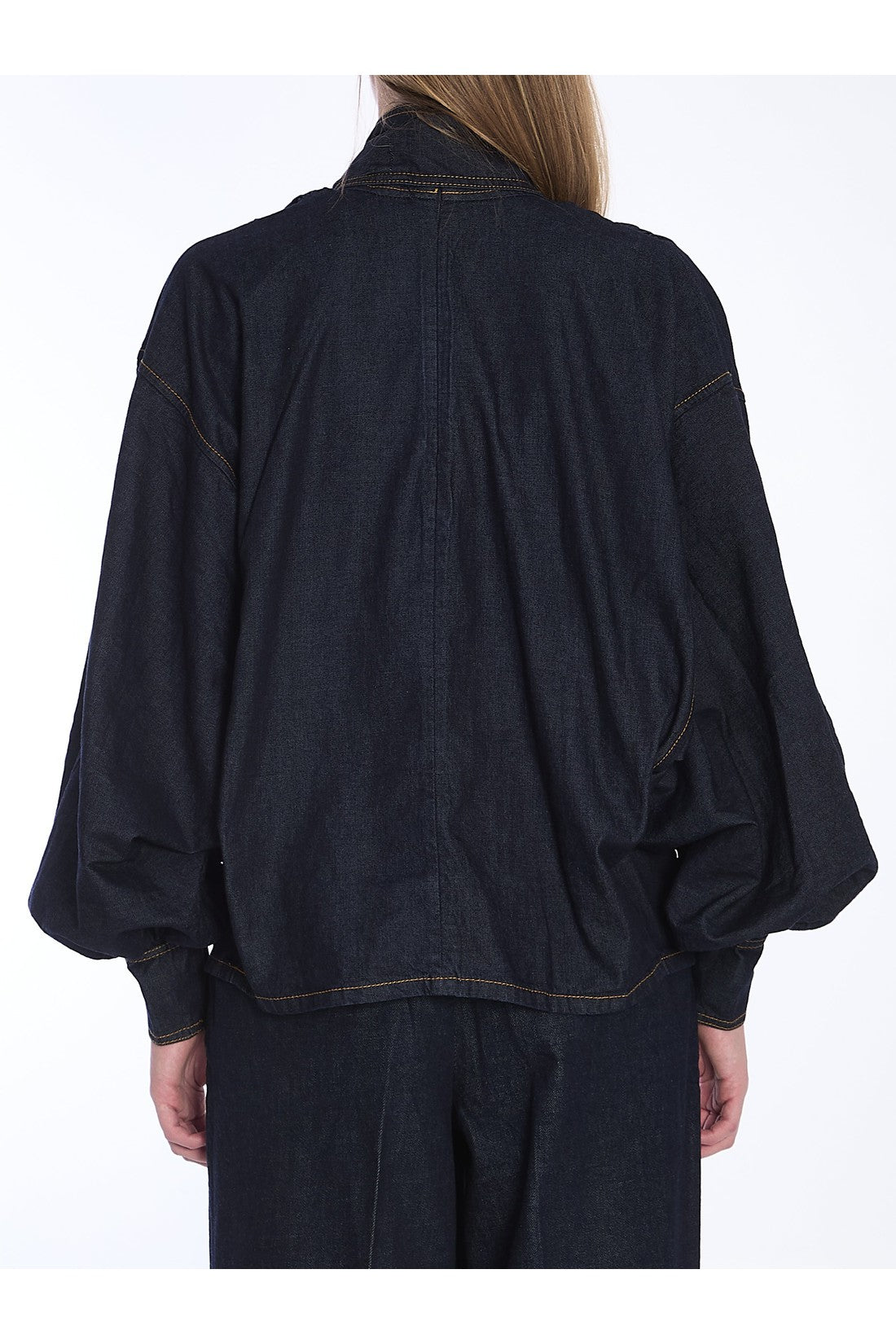 ZIMMERMANN-OUTLET-SALE-Illustration denim blouse-ARCHIVIST