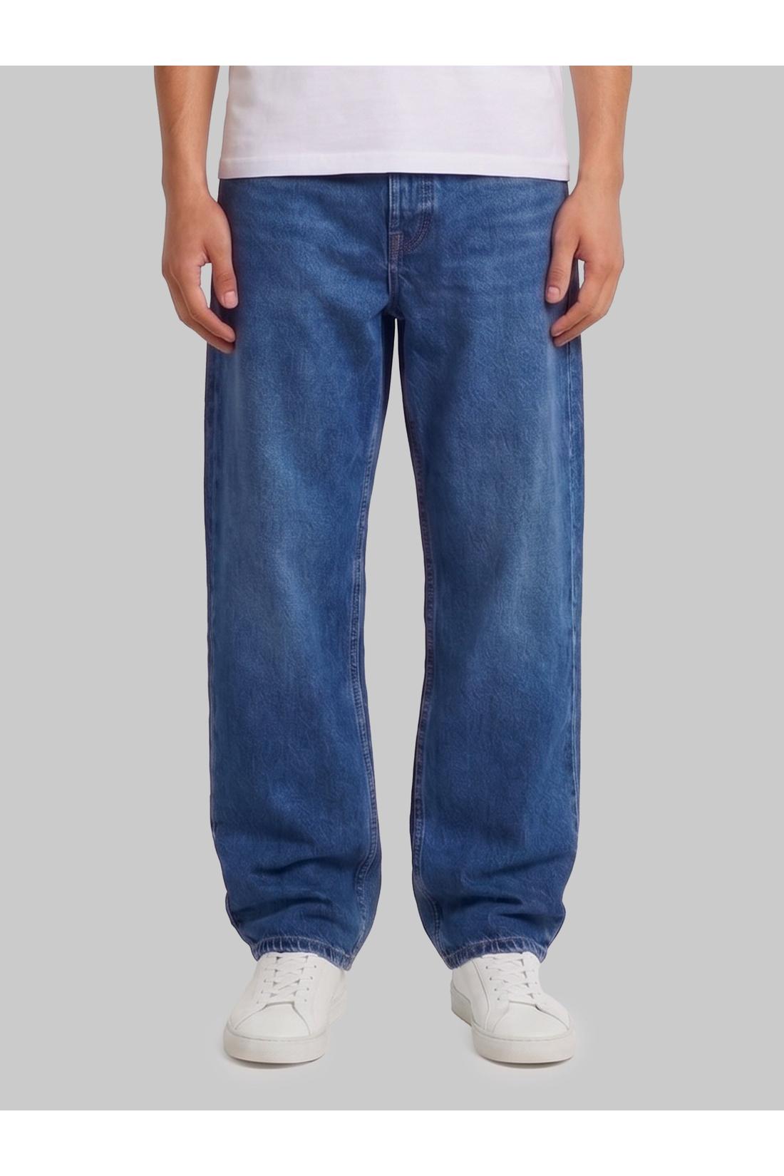 Stone Island-OUTLET-SALE-Indigo Denim jeans loose fit-ARCHIVIST