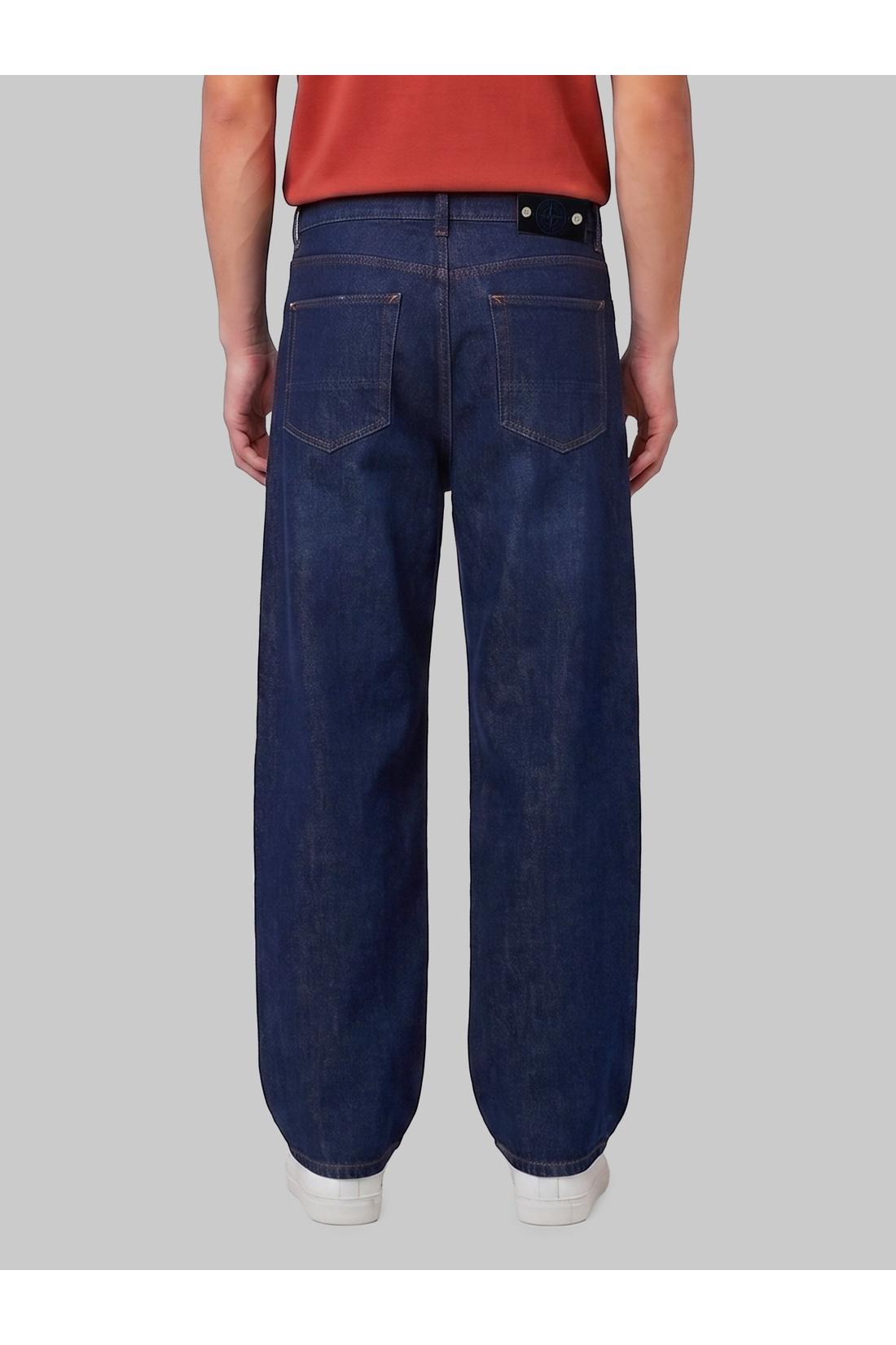Stone Island-OUTLET-SALE-Indigo loose jeans-ARCHIVIST