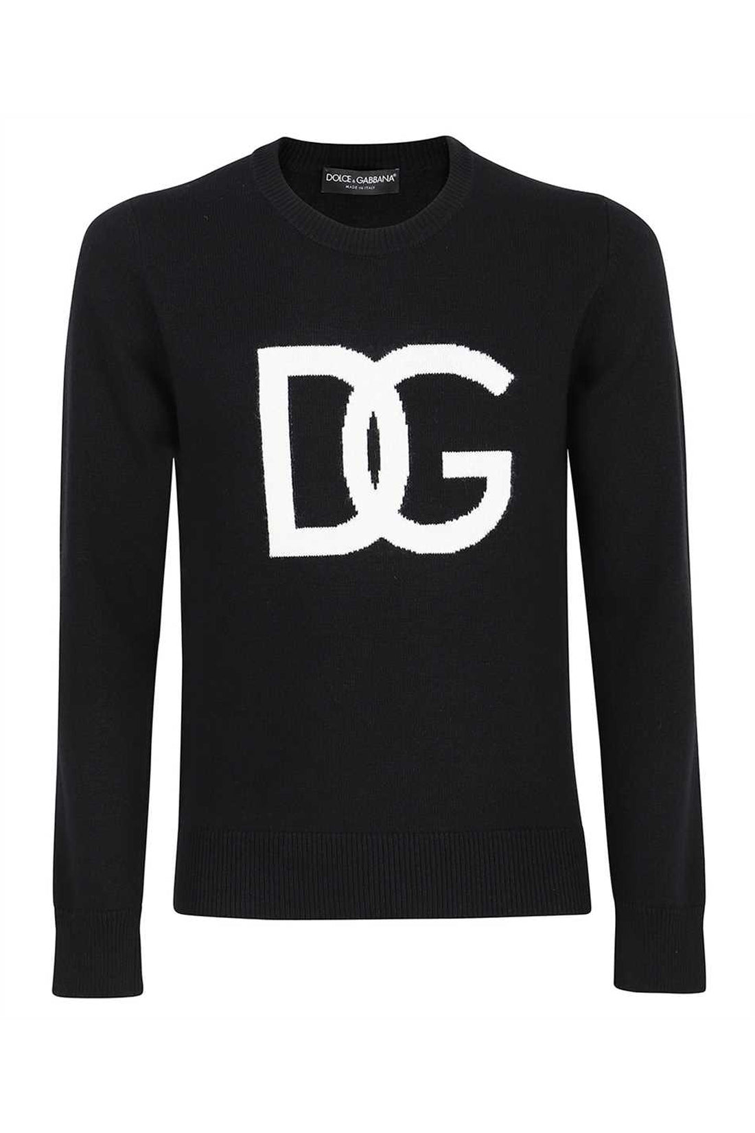 Dolce & Gabbana-OUTLET-SALE-Intarsia wool sweater-ARCHIVIST