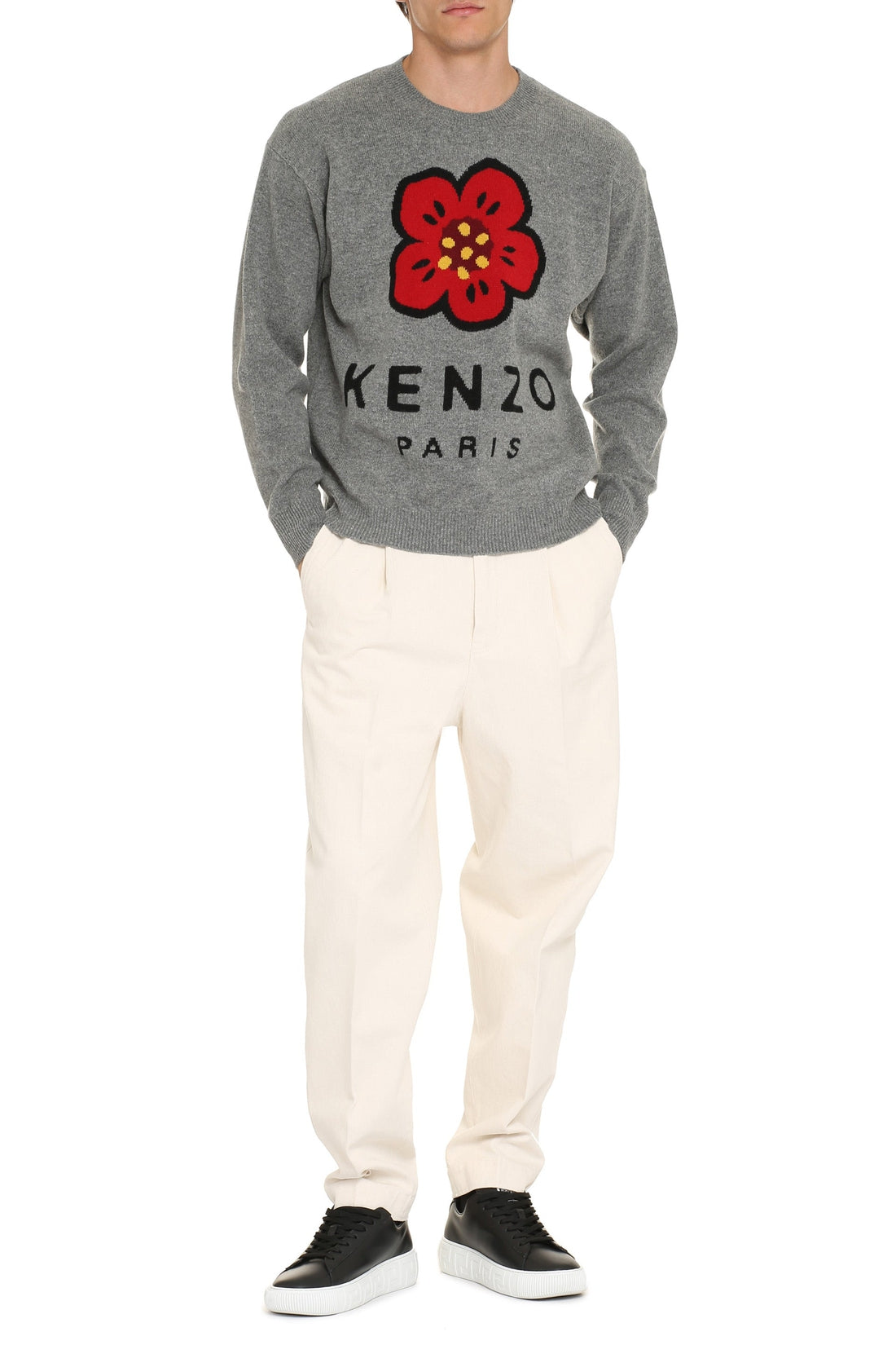 Kenzo-OUTLET-SALE-Intarsia wool sweater-ARCHIVIST