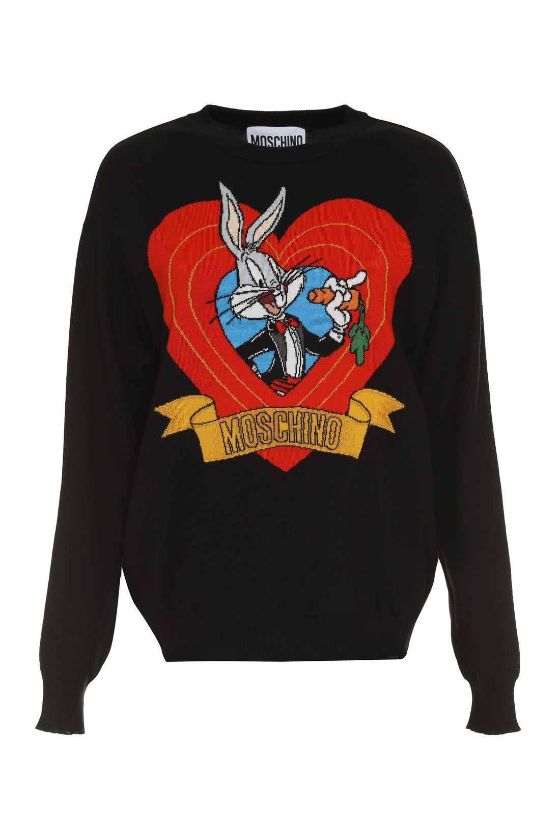 Moschino-OUTLET-SALE-Intarsia wool sweater-ARCHIVIST