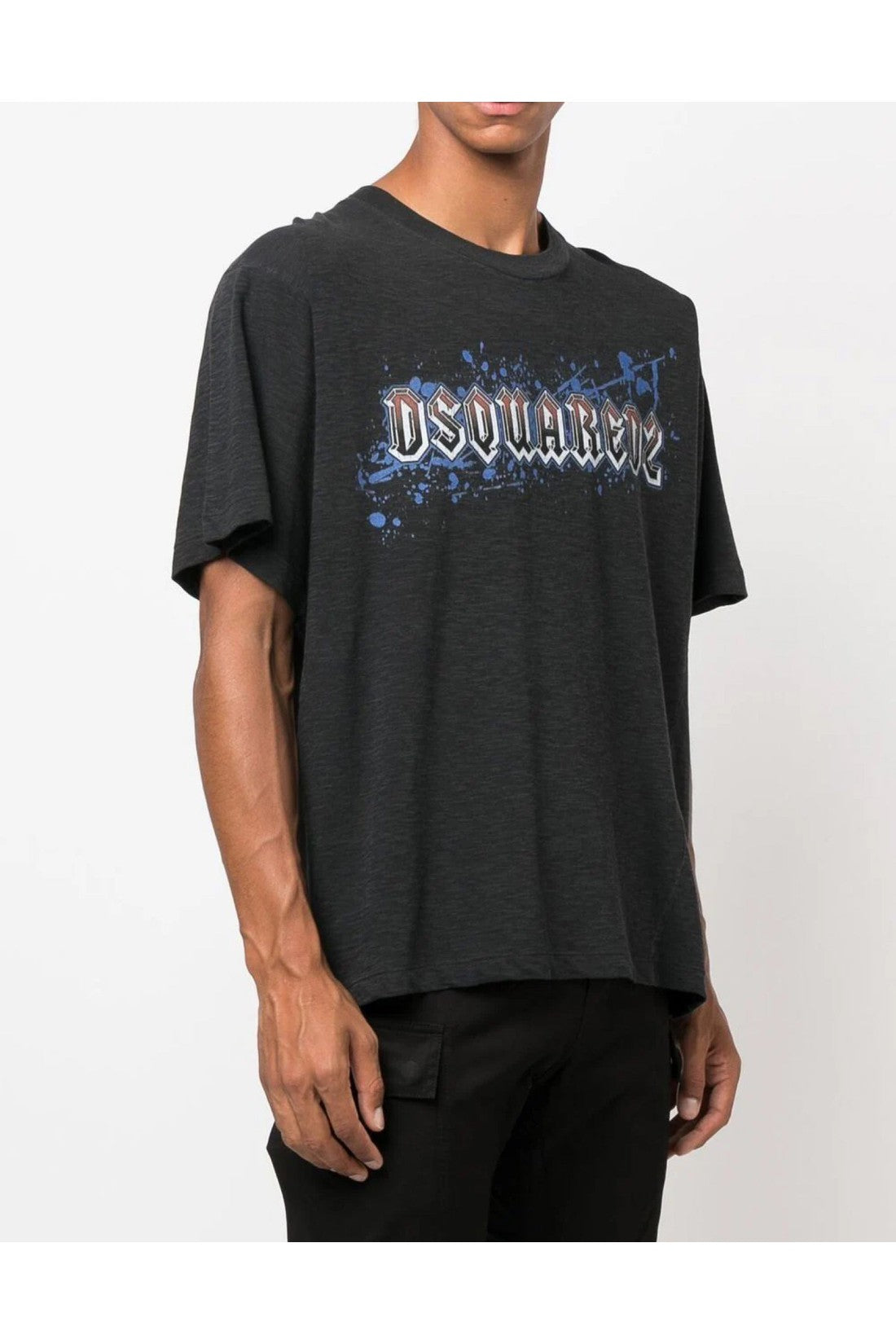 Dsquared2-OUTLET-SALE-Iron Logo Printed T-Shirt-ARCHIVIST