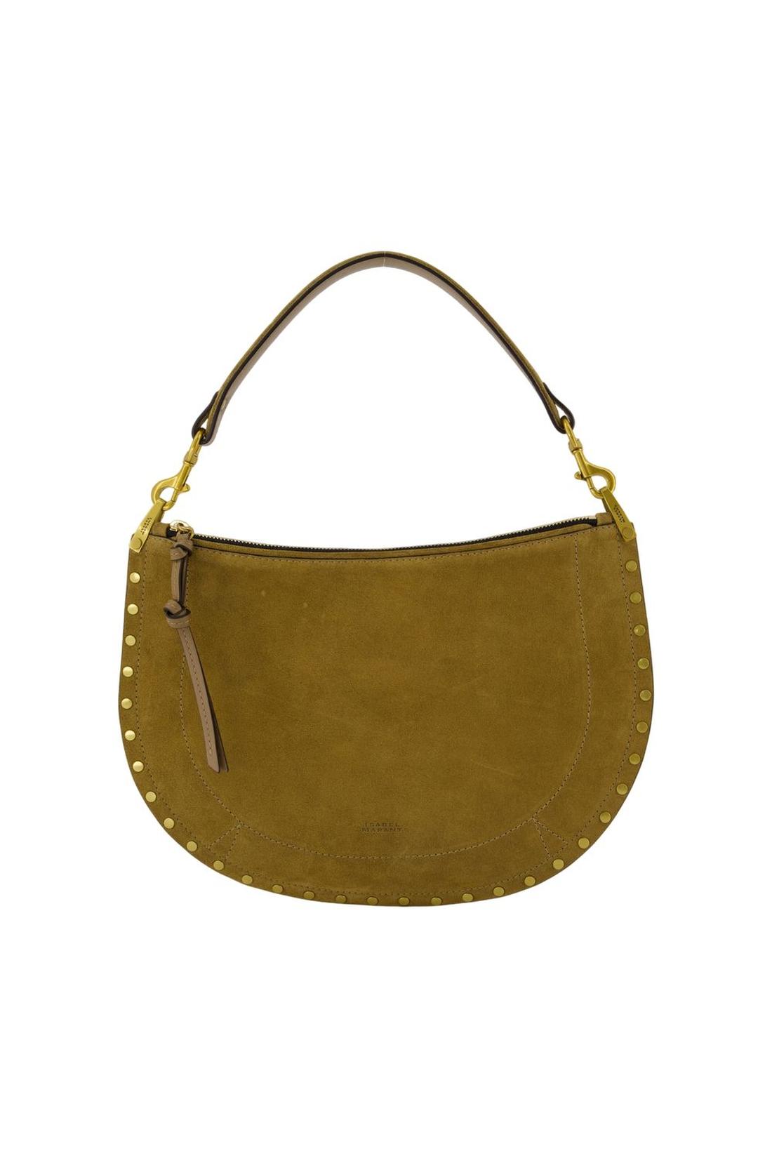 Kanao Schultertasche - Isabel Marant - Leder - Khaki-Taschen-Isabel Marant-One size-grey-ARCHIVIST