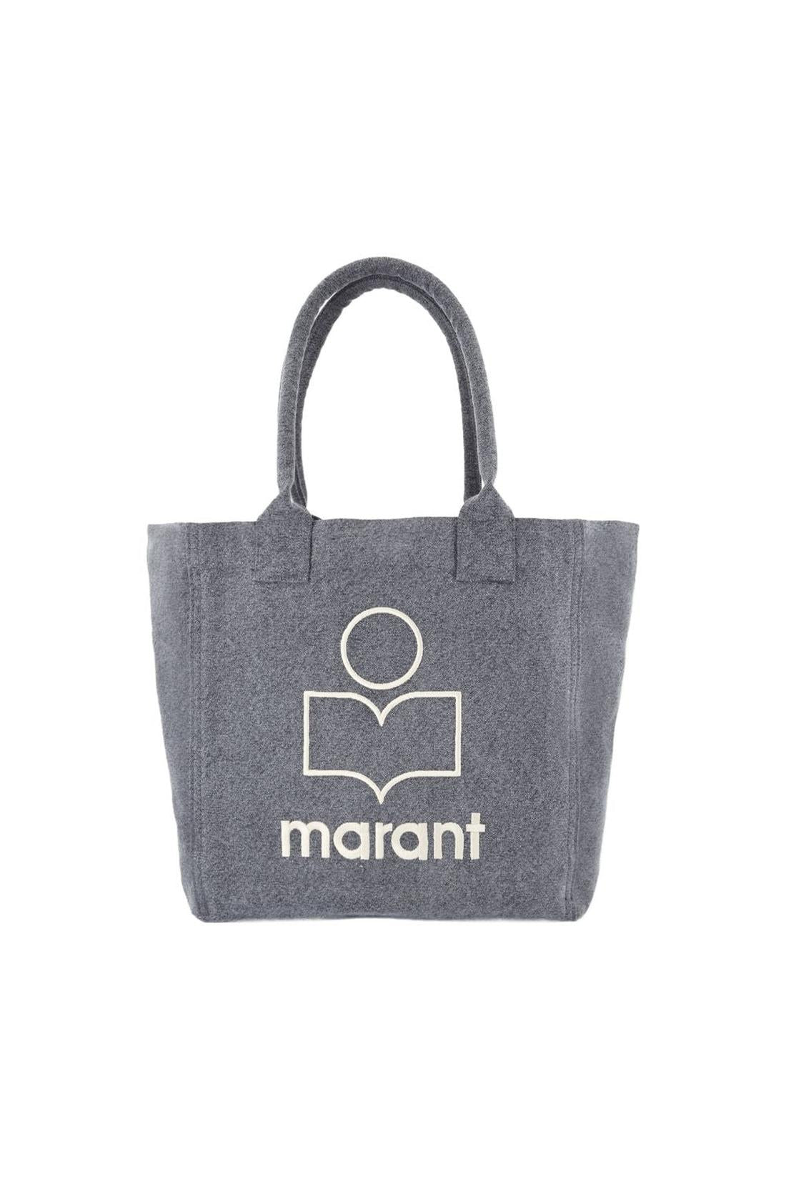 Small Yenky Gz Cabas - Isabel Marant - Baumwolle - Schwarz-Taschen-Isabel Marant-One size-black-ARCHIVIST