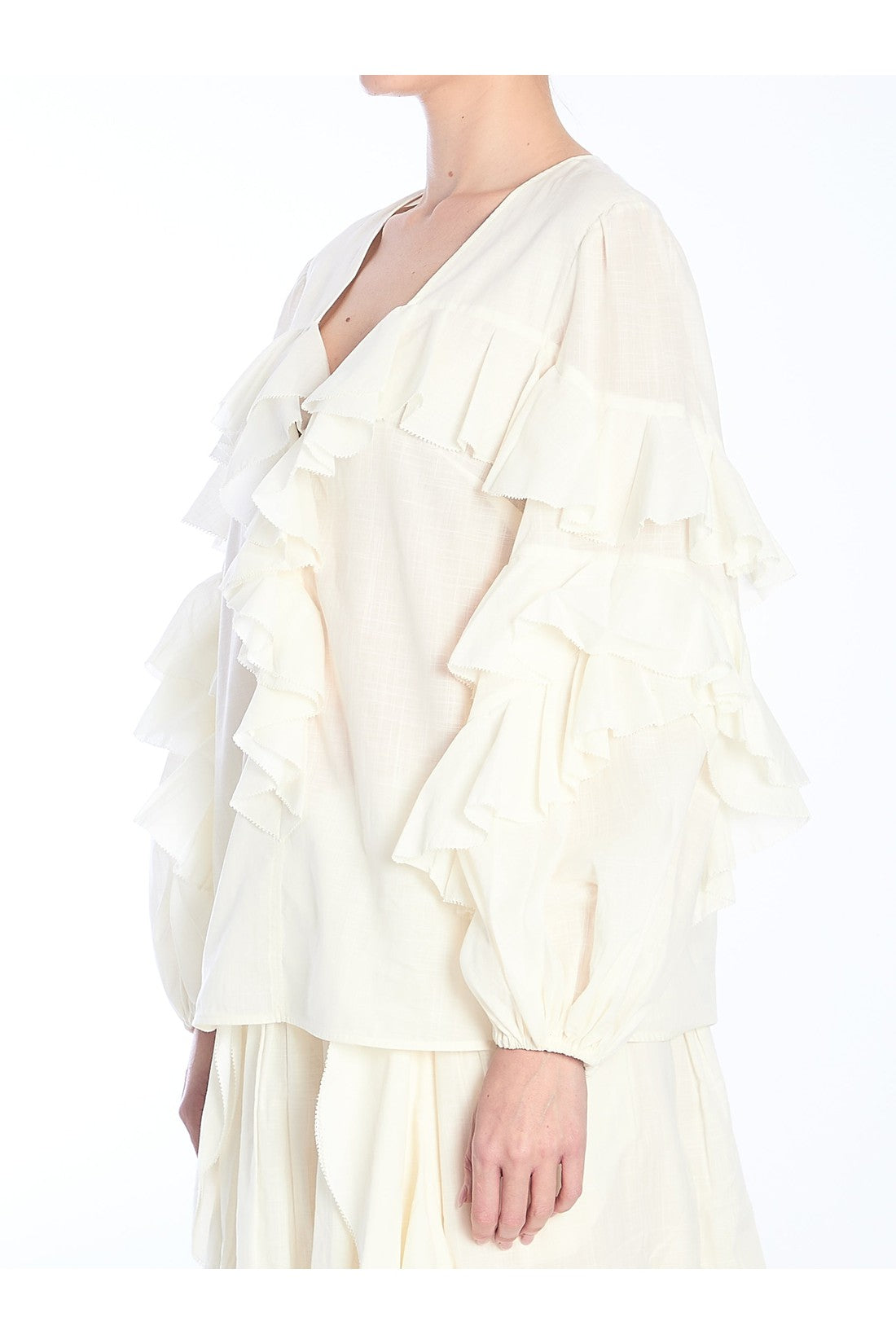 Zimmermann-OUTLET-SALE-Ivory Blouse-ARCHIVIST