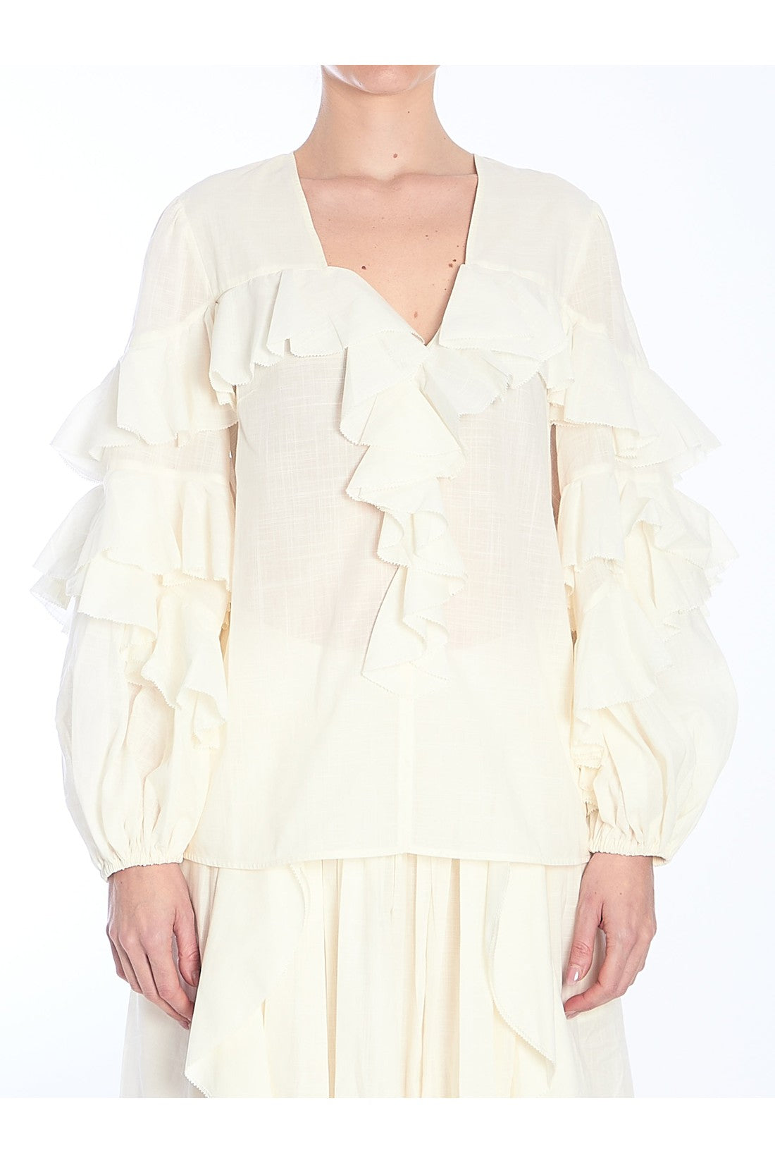 Zimmermann-OUTLET-SALE-Ivory Blouse-ARCHIVIST