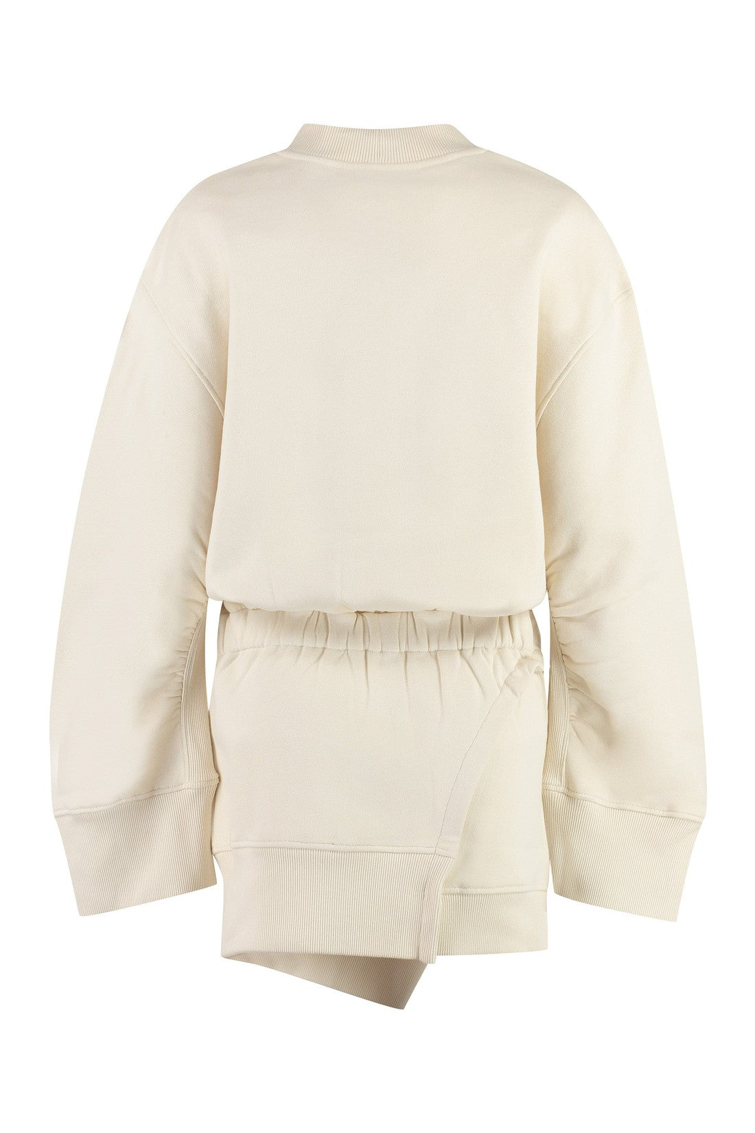 The Attico-OUTLET-SALE-Ivory Cotton mini sweatdress-ARCHIVIST