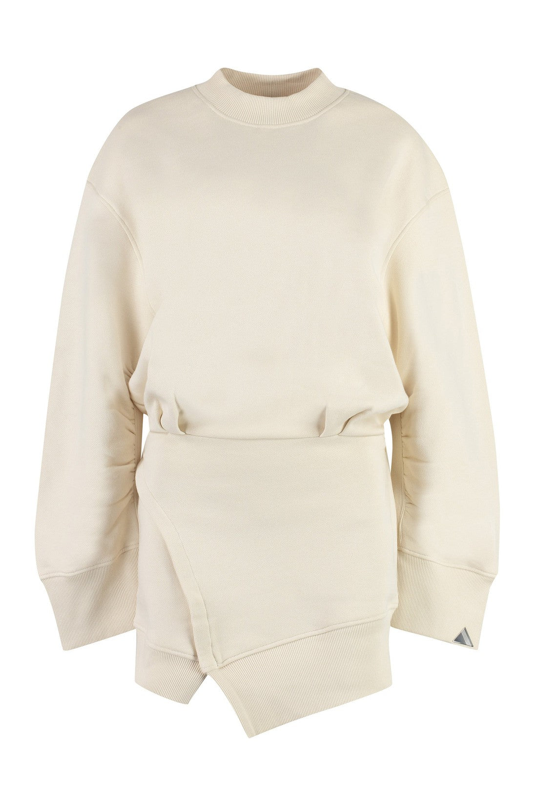 The Attico-OUTLET-SALE-Ivory Cotton mini sweatdress-ARCHIVIST